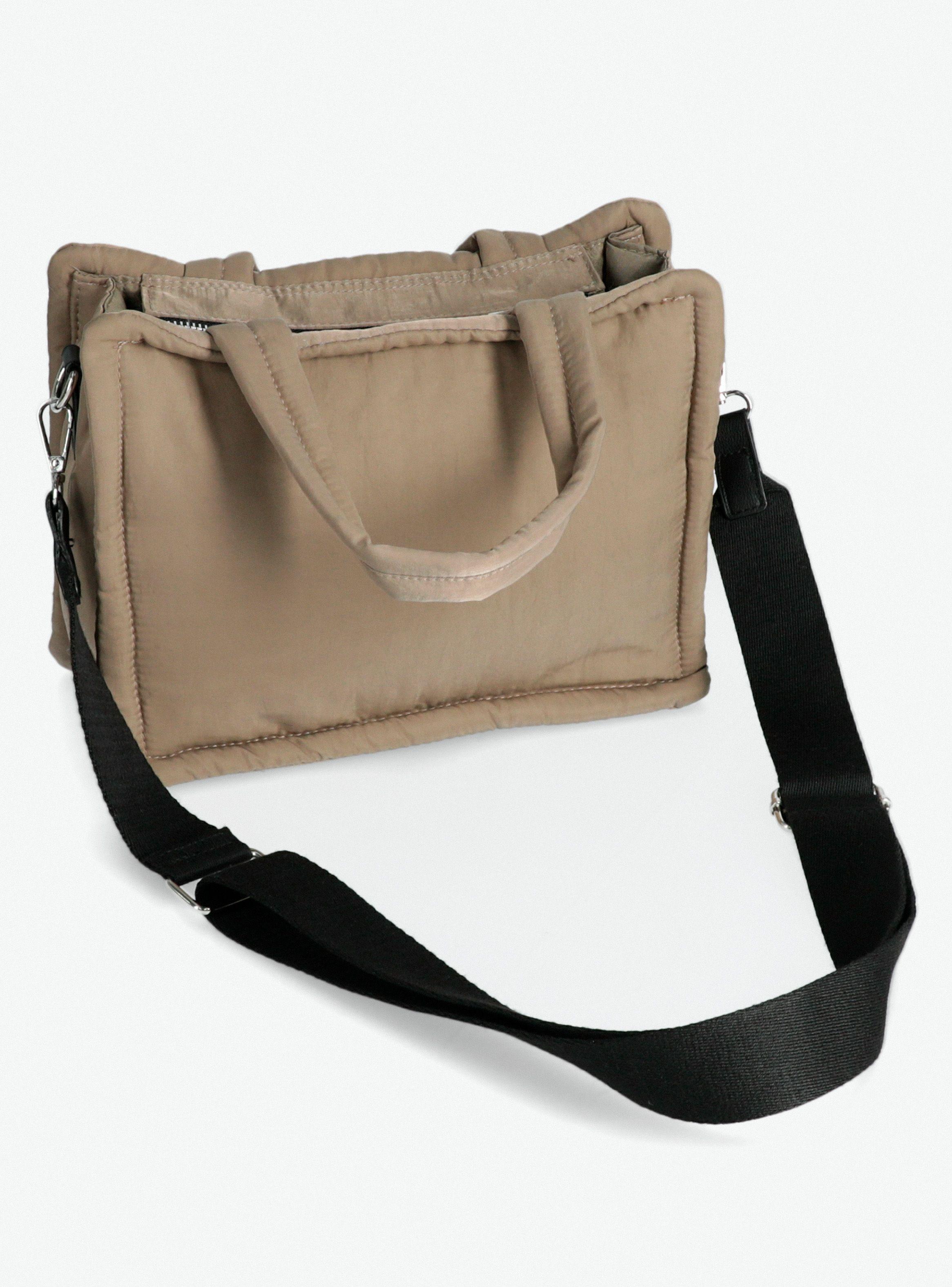 Cartera Mini Tote Café Claro-4