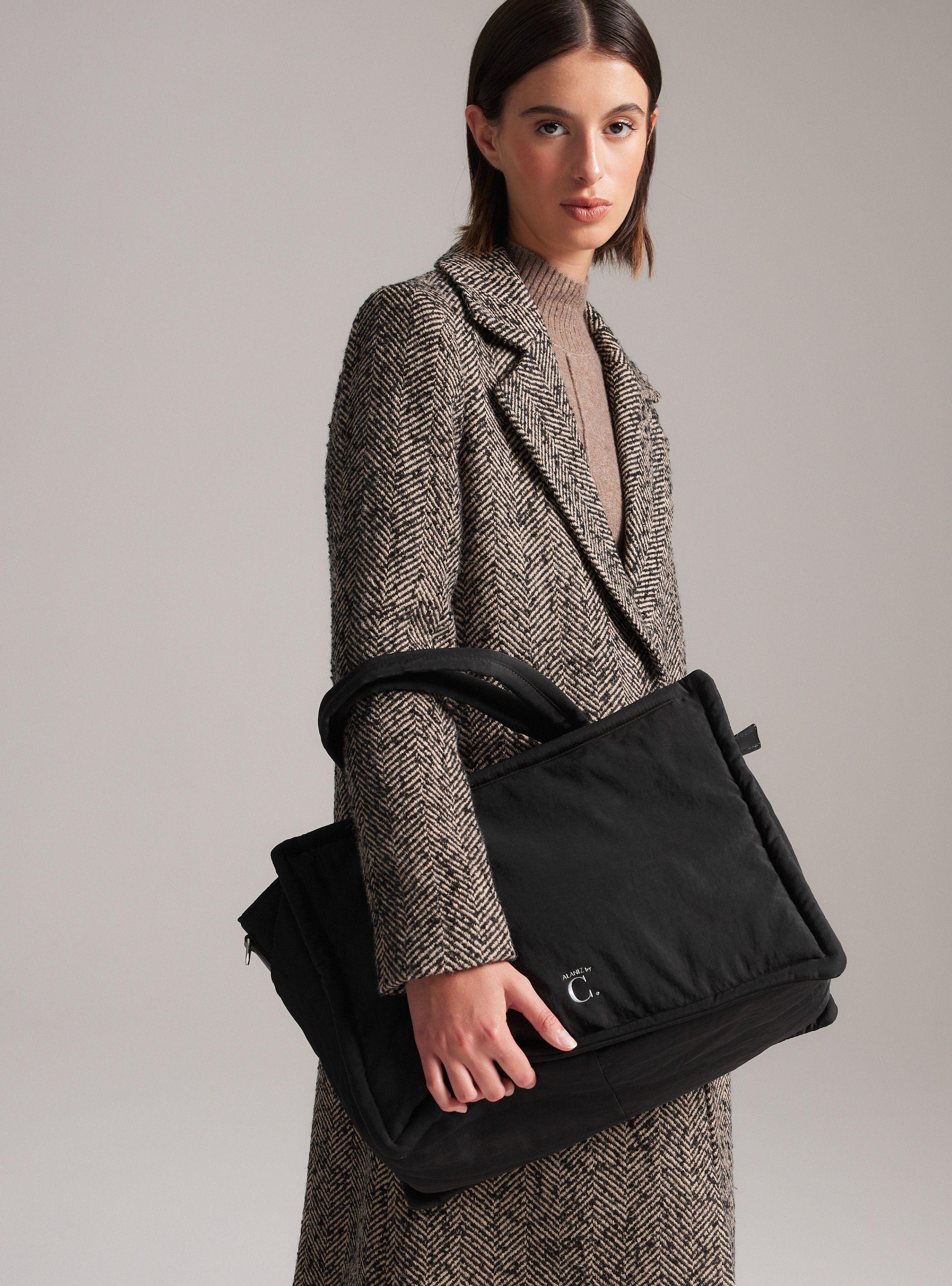 Cartera Tote Shopper Negro-0