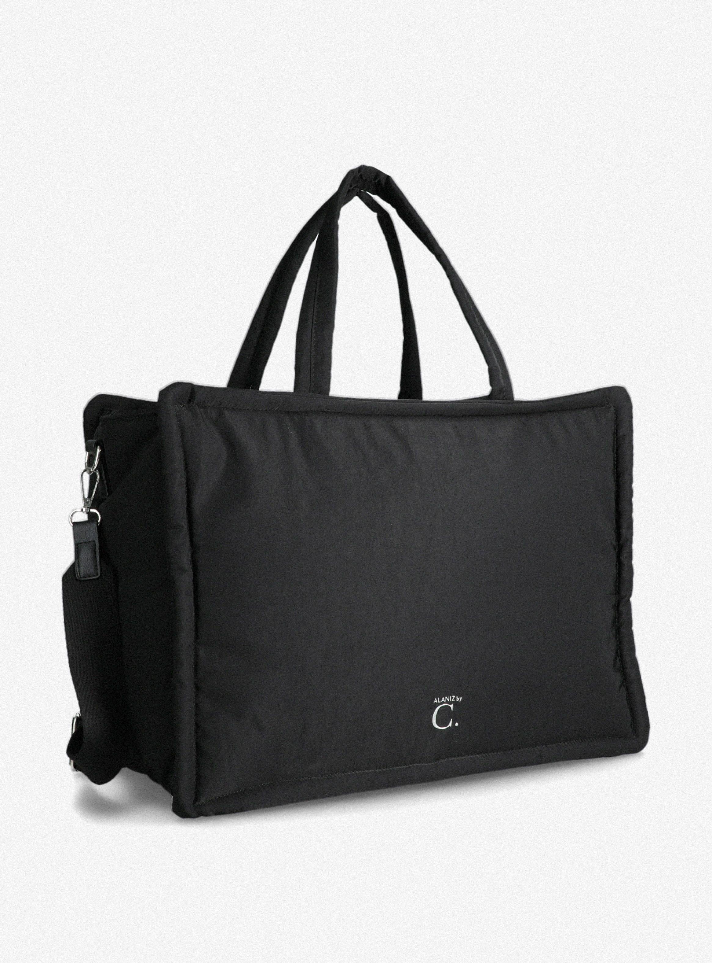 Cartera Tote Shopper Negro-3
