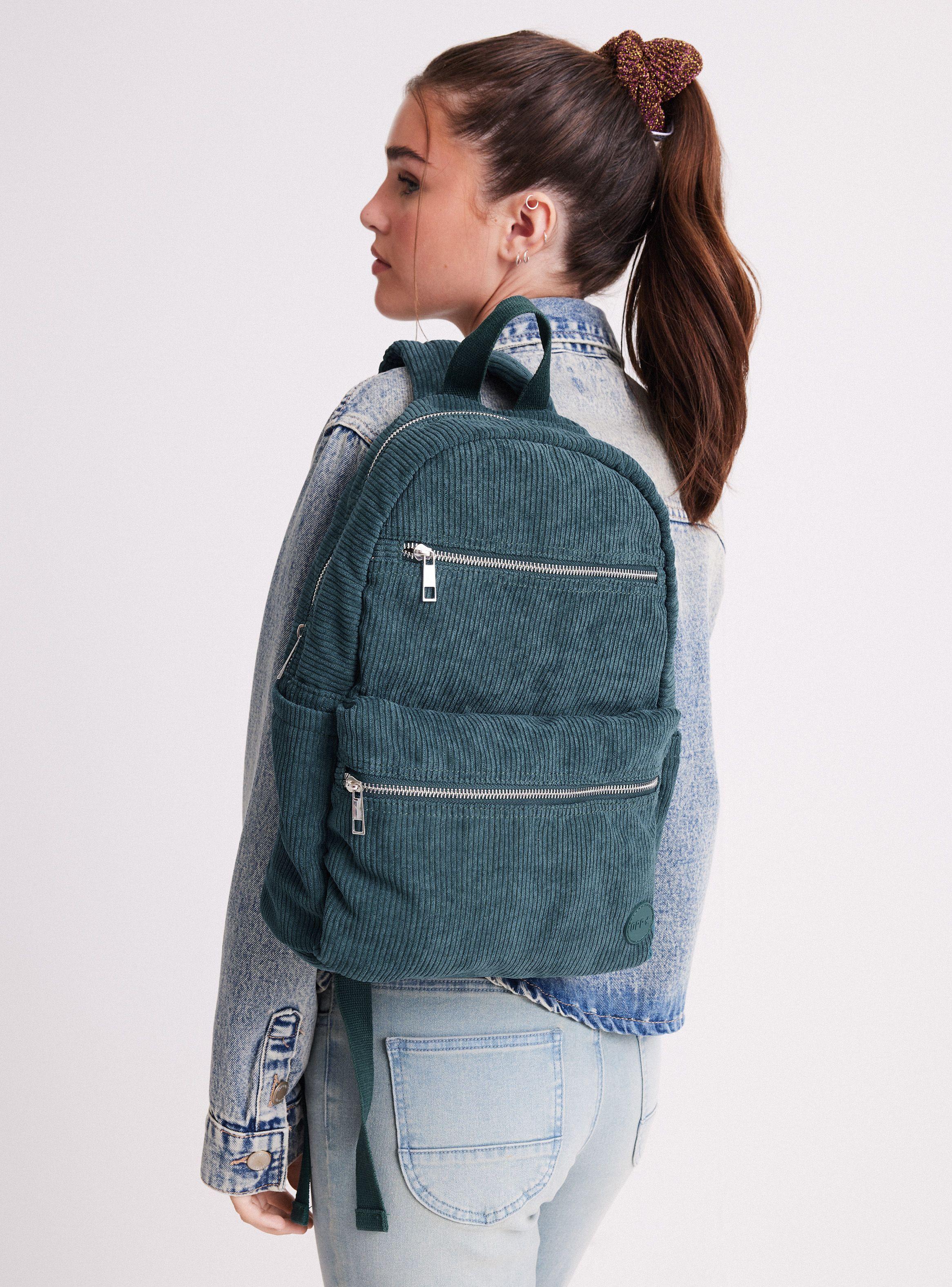 Mochila de Cotelé con Bolsillos-0