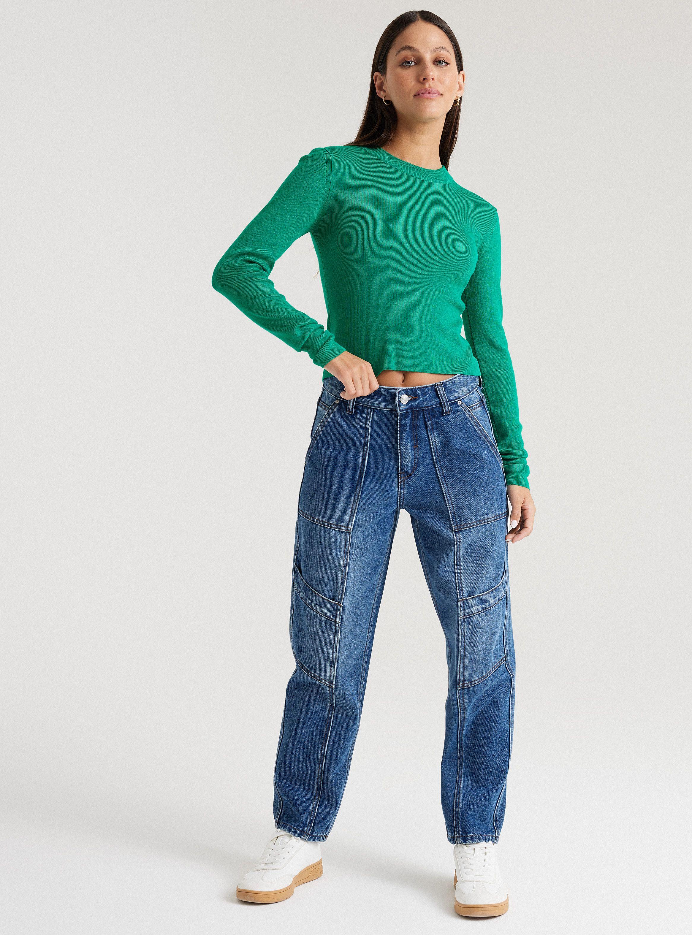 Jeans Con Cortes De Diseño-4