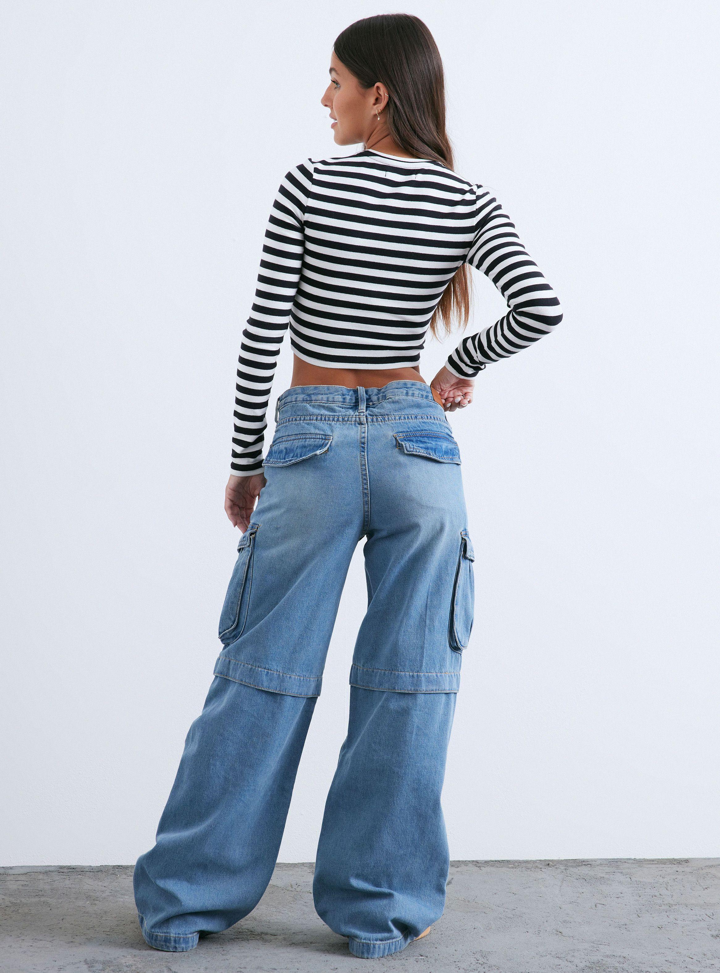 Jeans Con Bolsillos Cargo-5