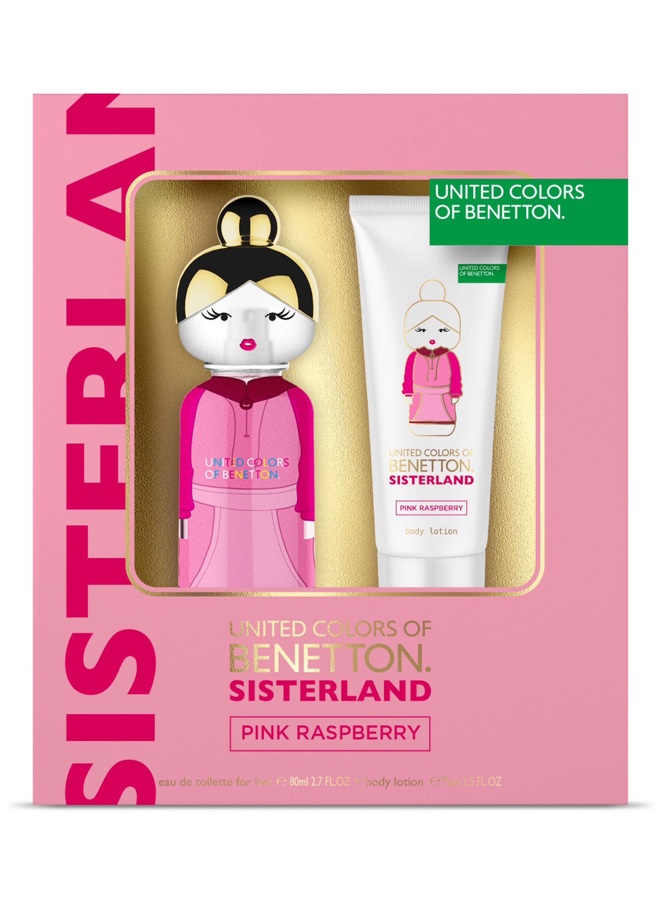 Set Perfume Benetton Sisterland Pink EDT 80 ml + Body Lotion 75 ml-0