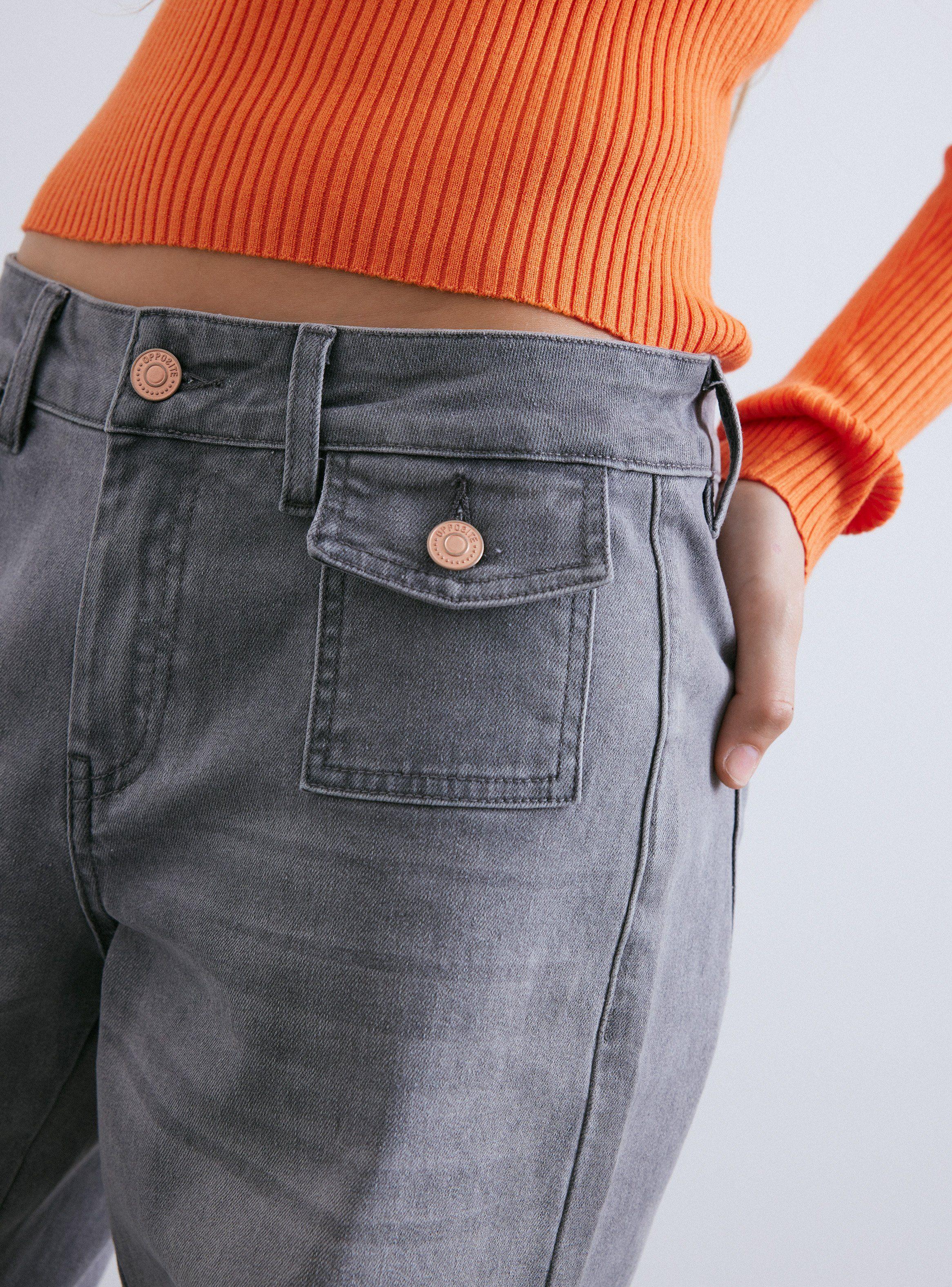 Jeans Bolsillos con Tapeta Delanteros-2