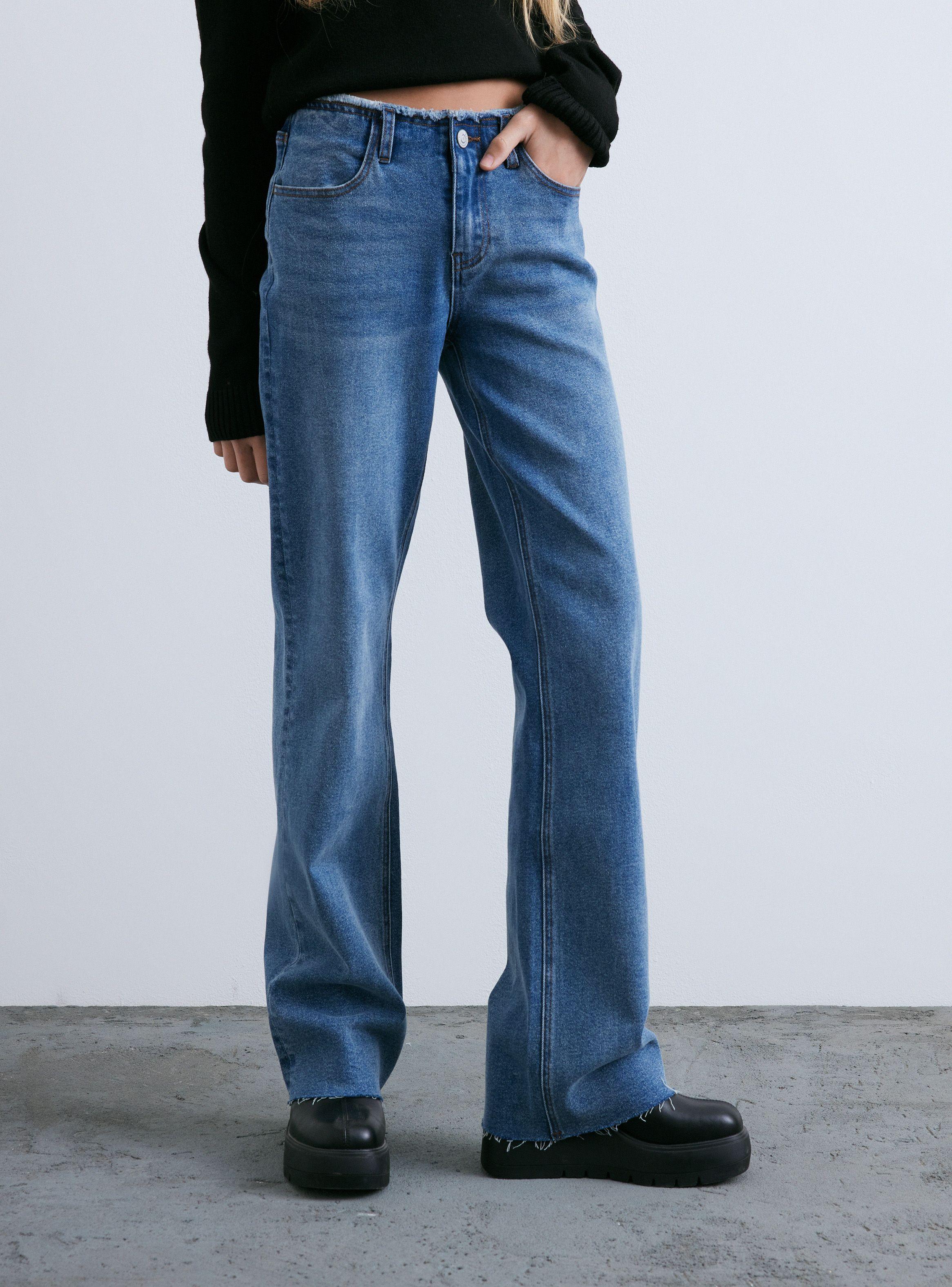 Jeans Pretina Desflecada-0