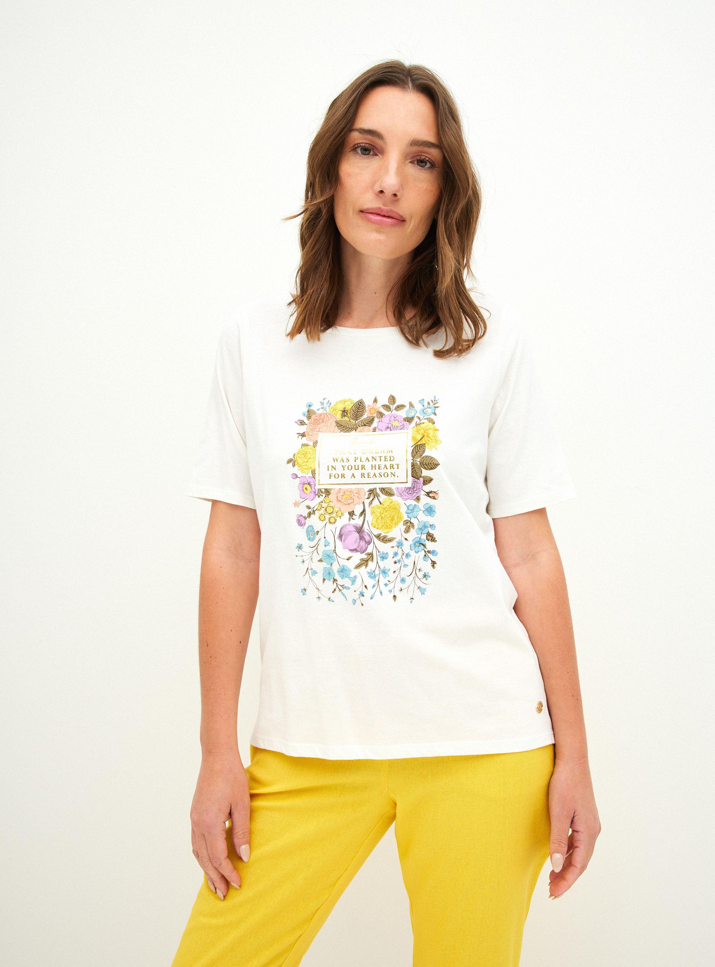 Polera con Estampado Botánico-0