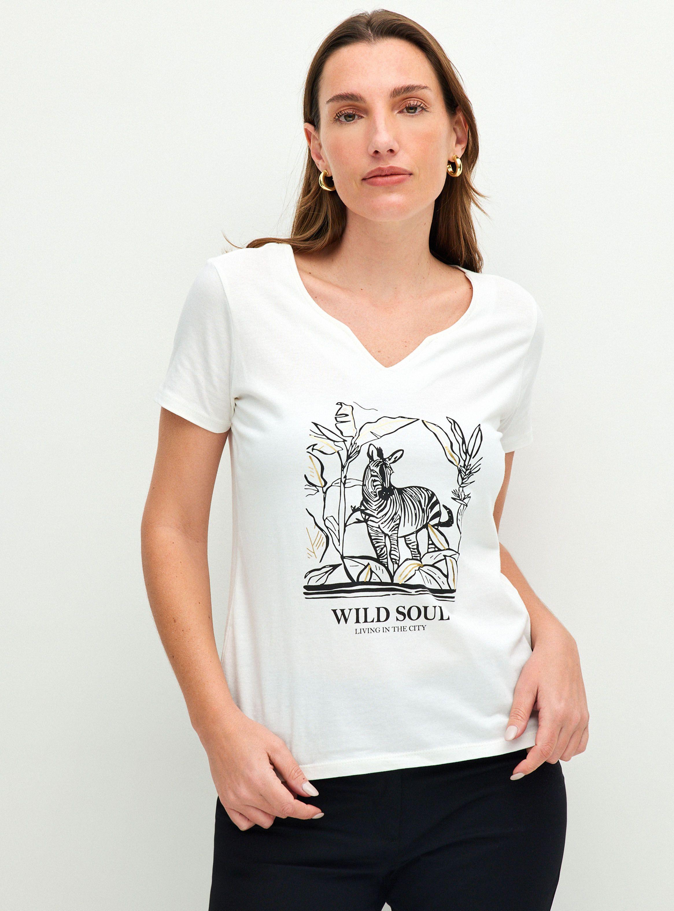 Polera con Estampado Animal Print-0