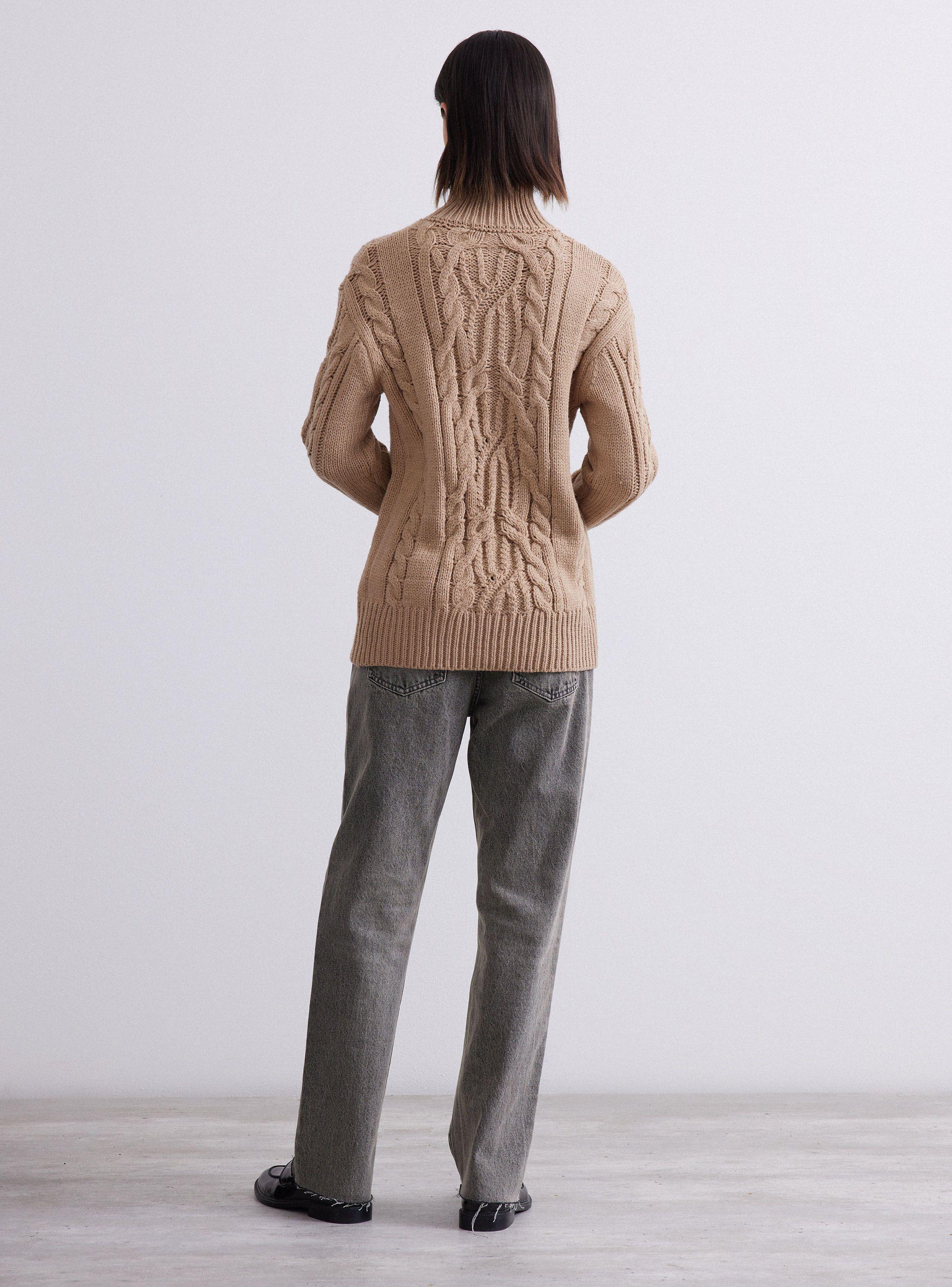 Sweater Cuello Alto Trenzado-5