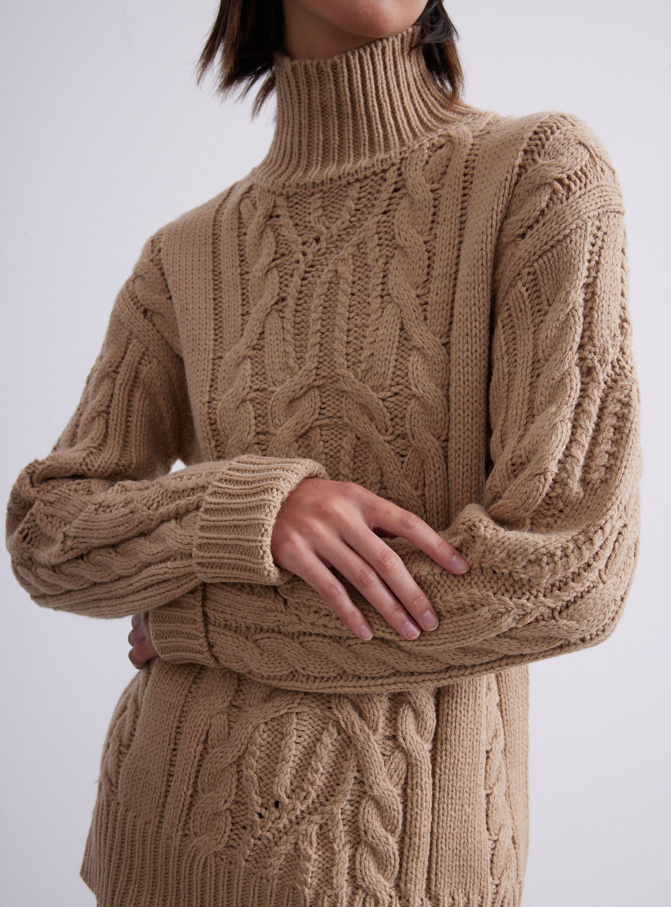 Sweater Cuello Alto Trenzado-3