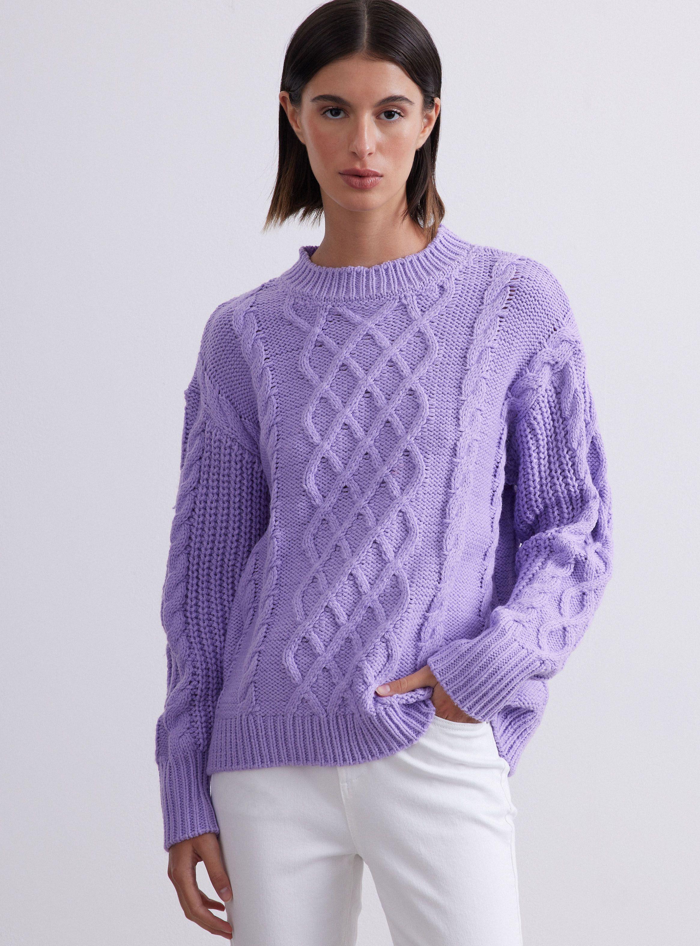 Sweater Trenzado Detalle Botones-0