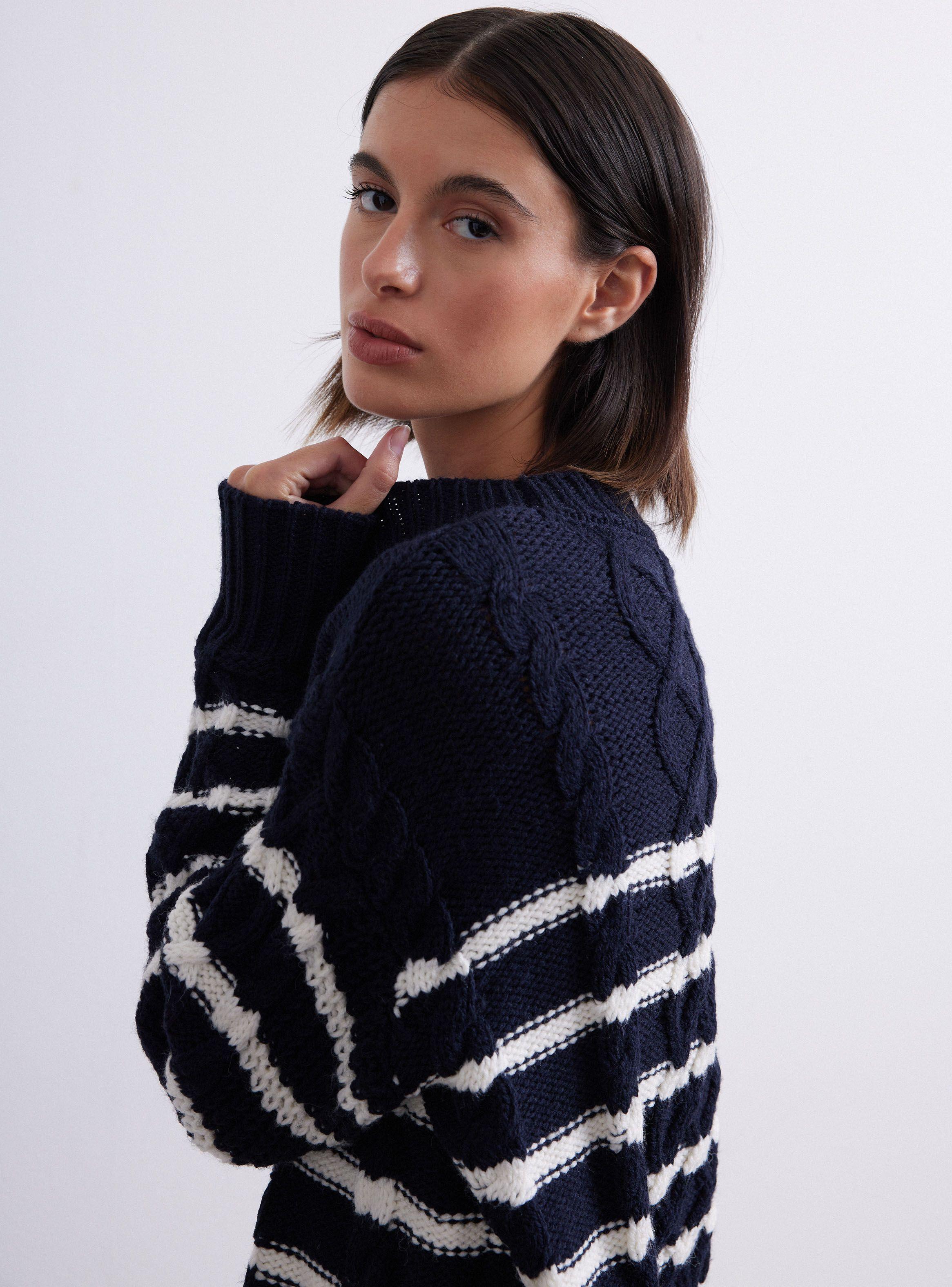 Sweater Trenzado Detalle Botones-3