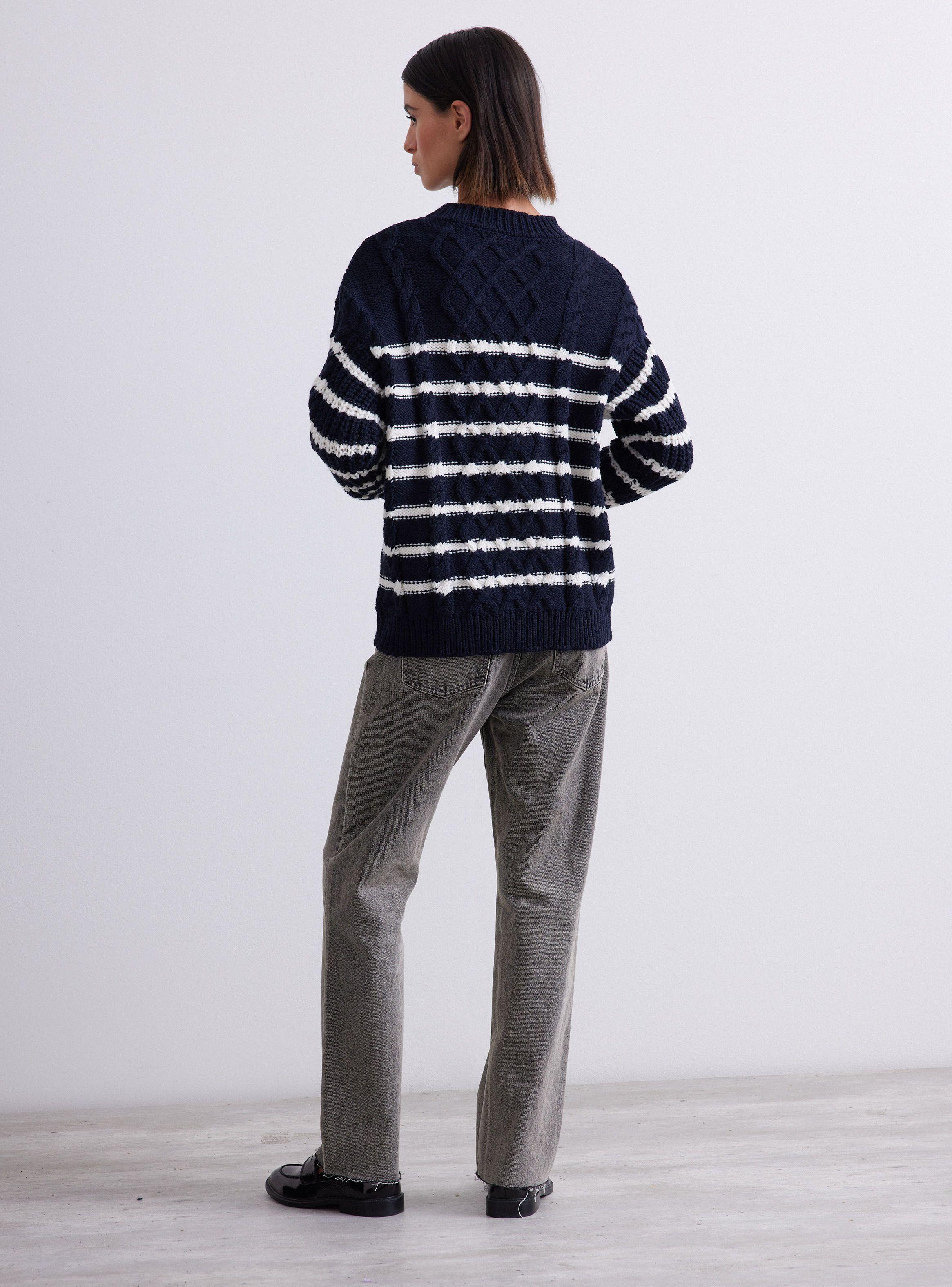 Sweater Trenzado Detalle Botones-5