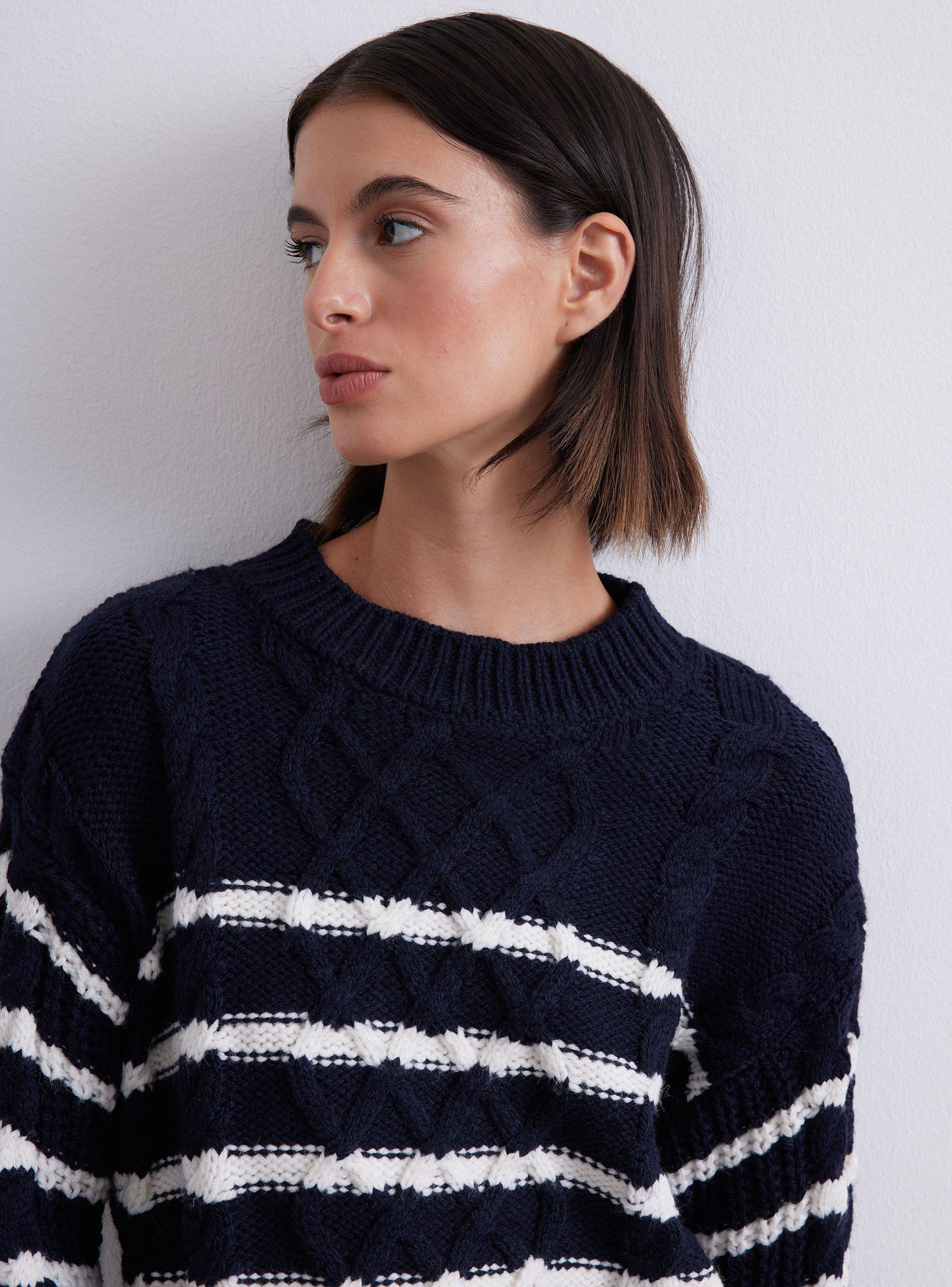 Sweater Trenzado Detalle Botones-2