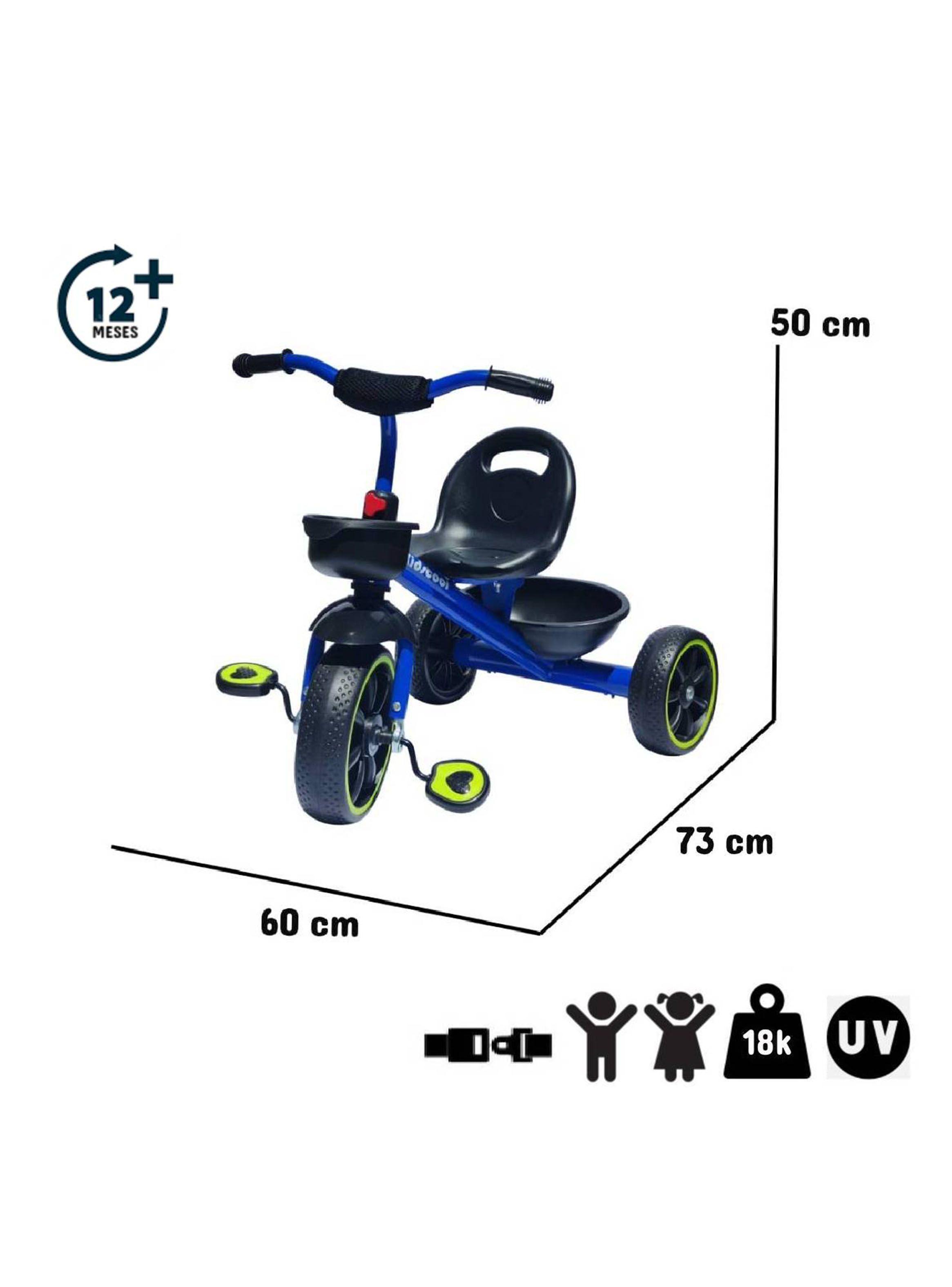 Triciclo con Canasto Classic New Azul-1