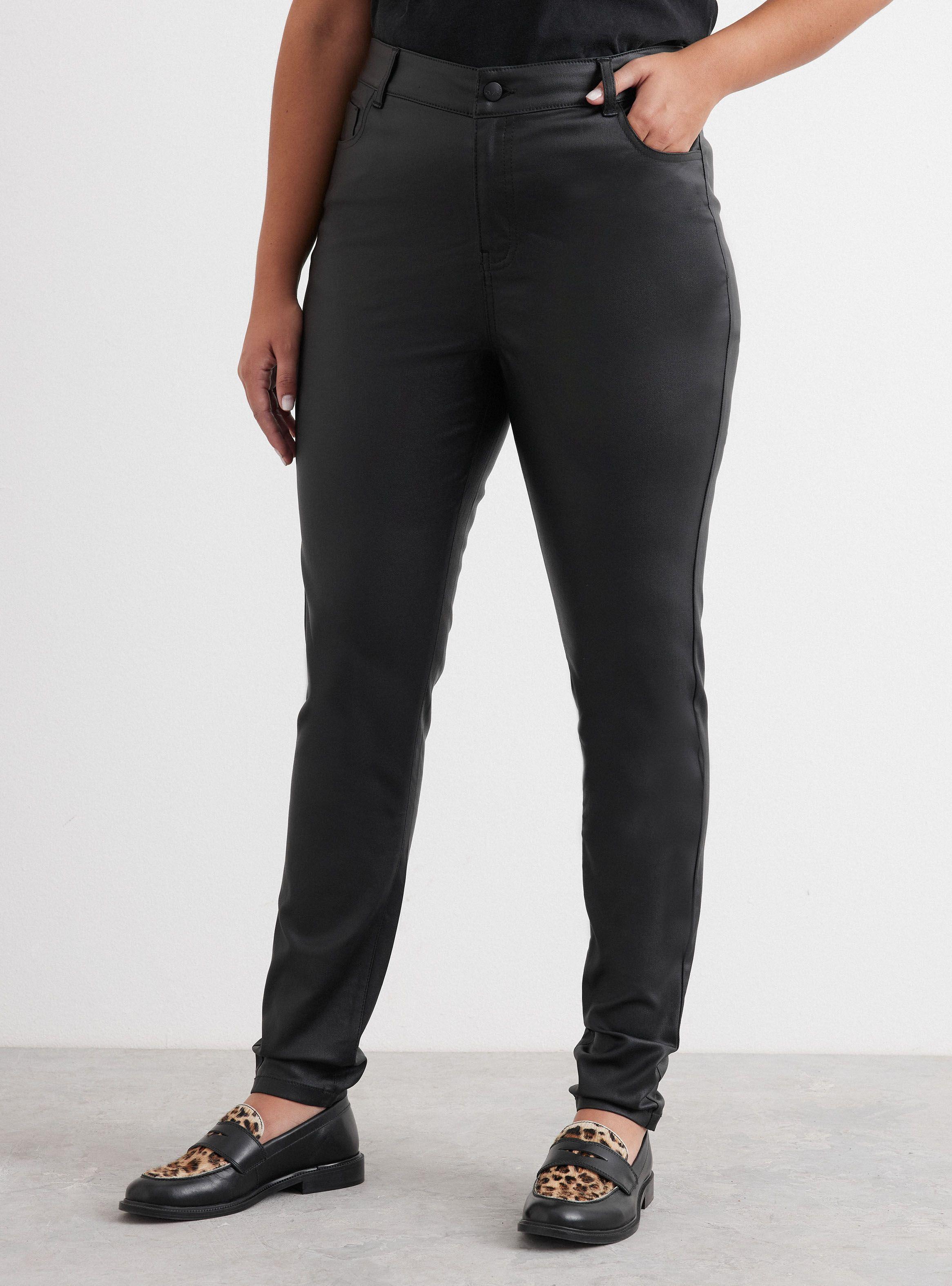 Jeans Coated Look Cuero-0