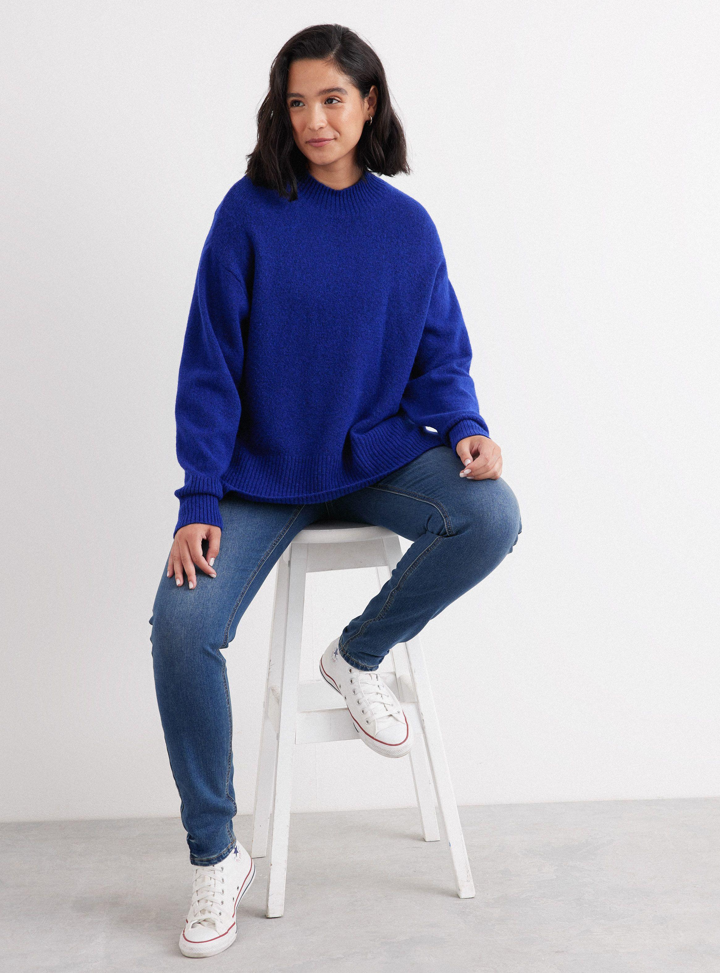 Sweater Cuello Redondo Aberturas Laterales-4
