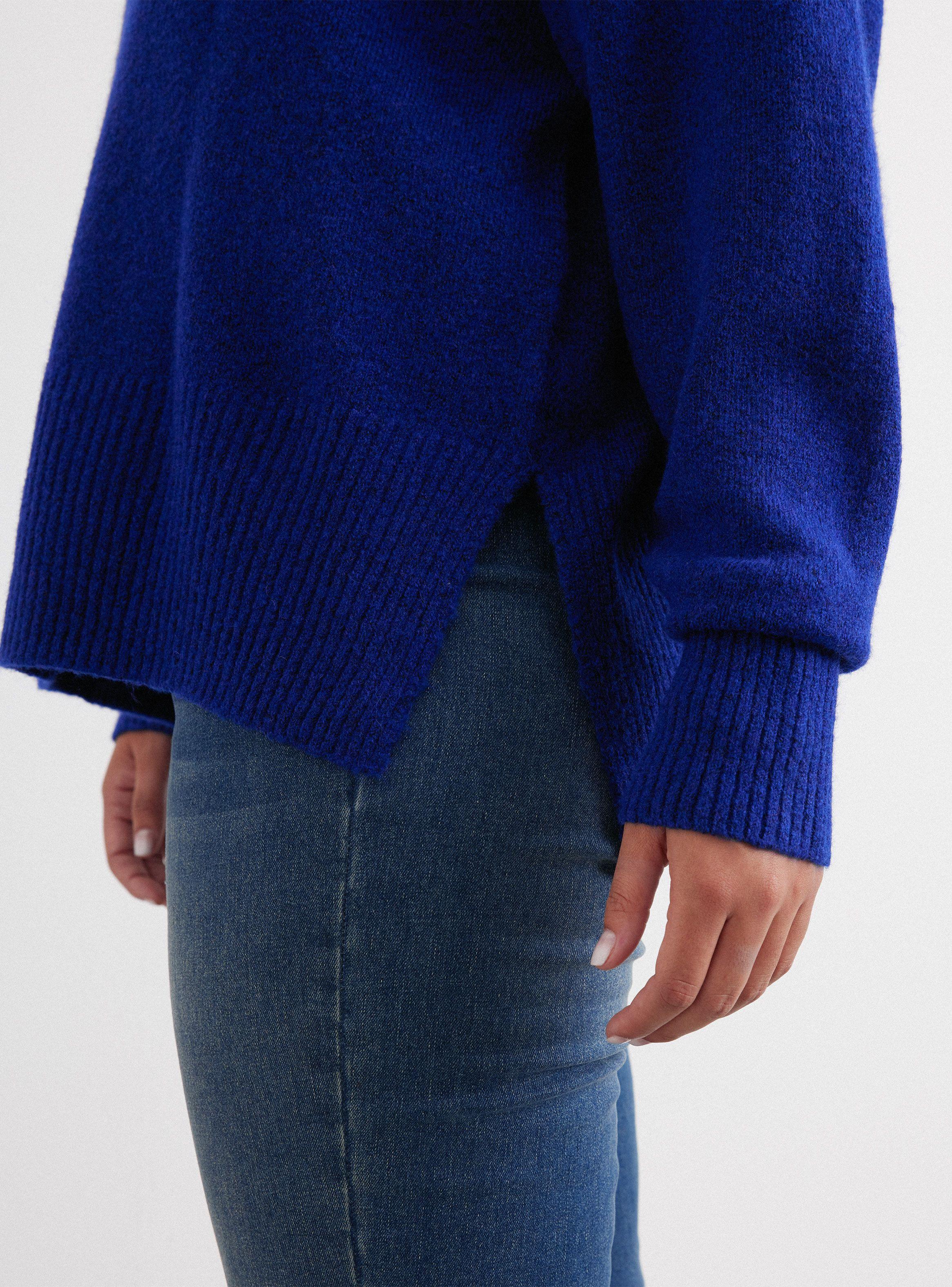 Sweater Cuello Redondo Aberturas Laterales-3