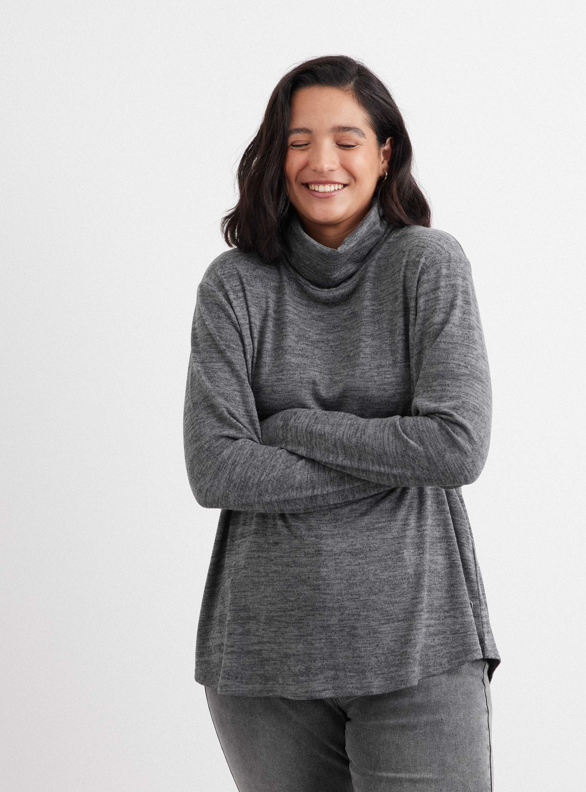 Sweater Holgado Cuello Tortuga-0