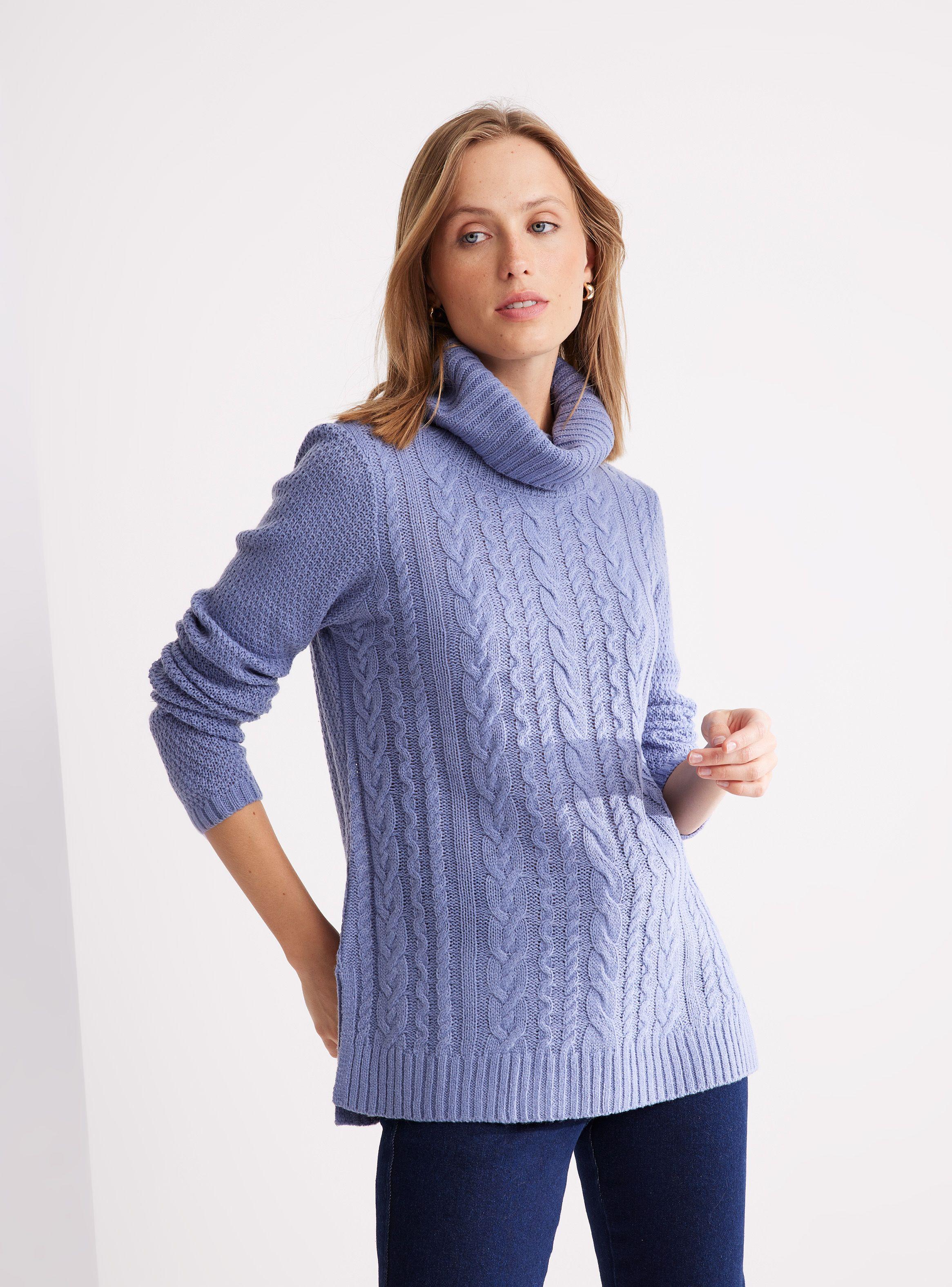 Sweater Cuello Beatle Trenzado-0