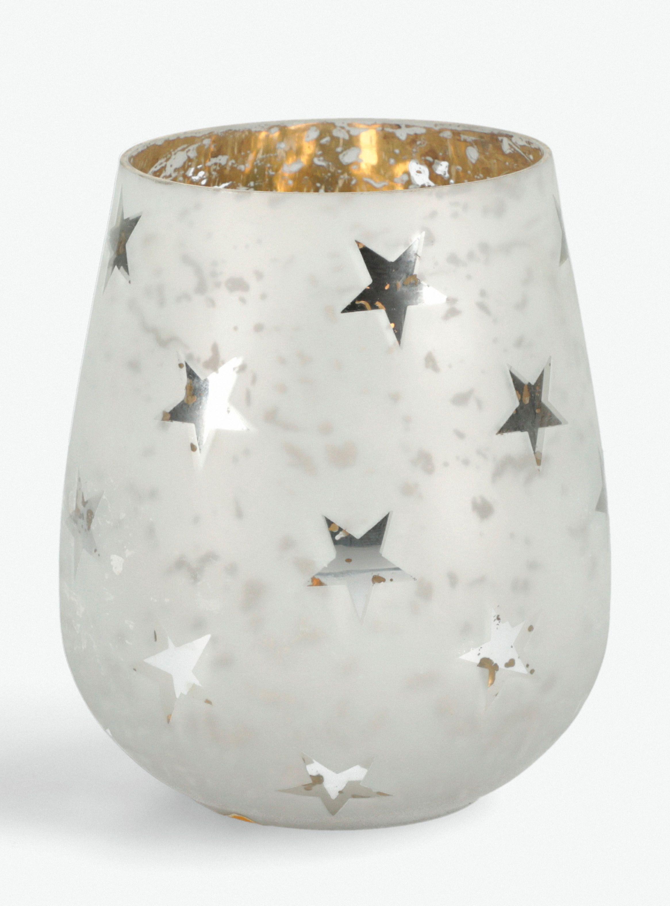 Portavela Alaniz Home Navidad Estrellas 15 cm-0