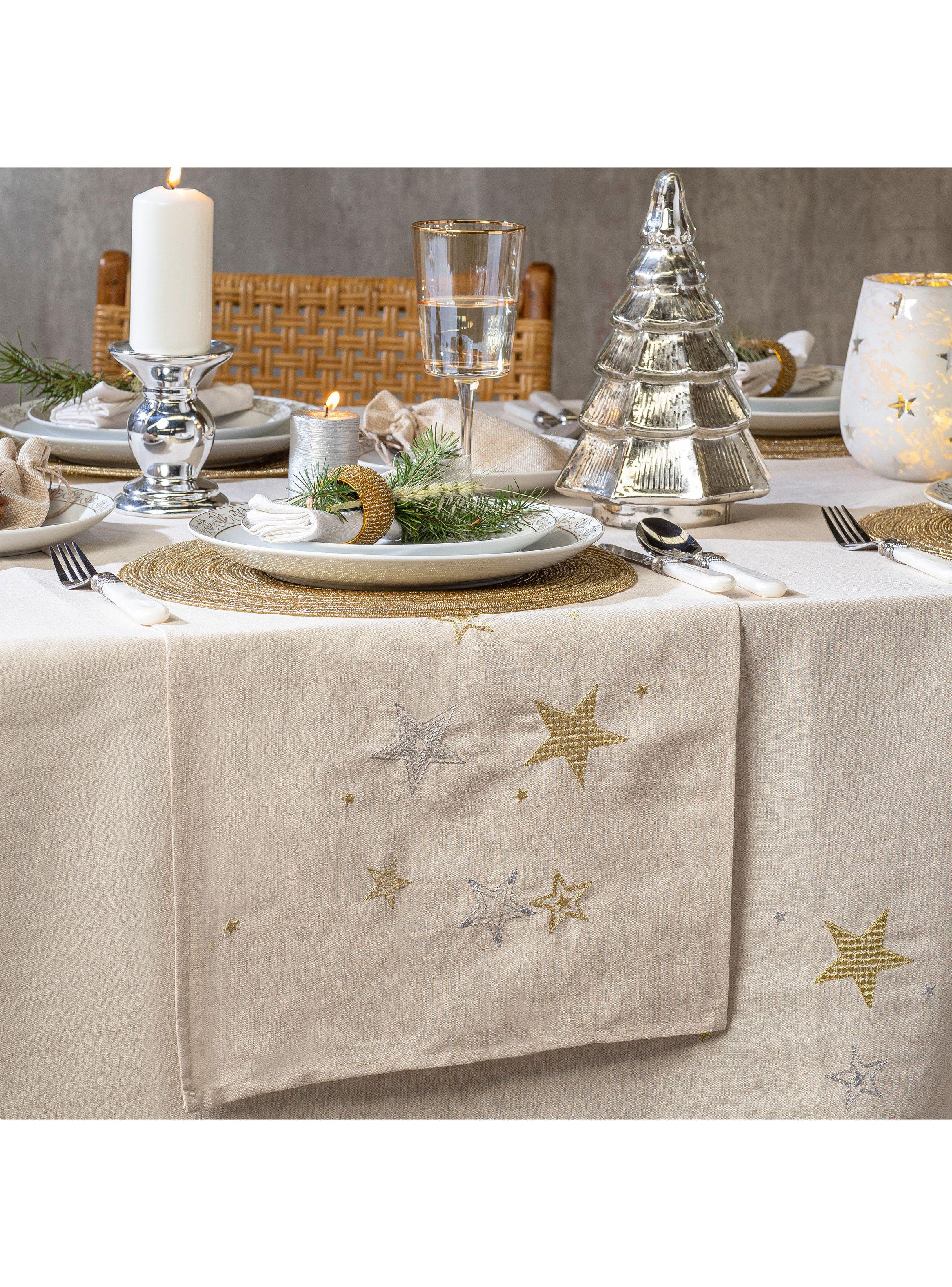 Portavela Alaniz Home Navidad Estrellas 12 cm-3