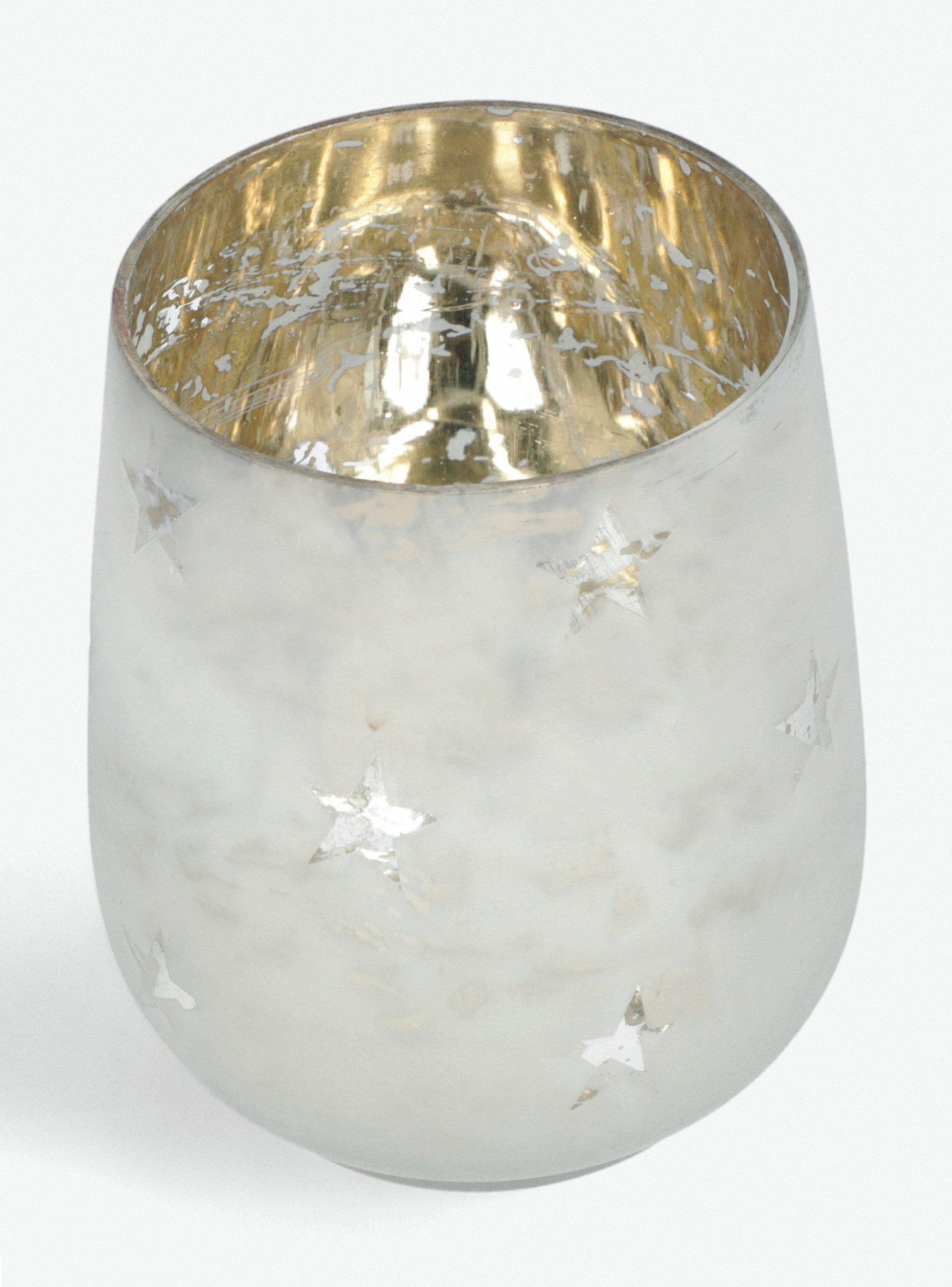 Portavela Alaniz Home Navidad Estrellas 12 cm-1