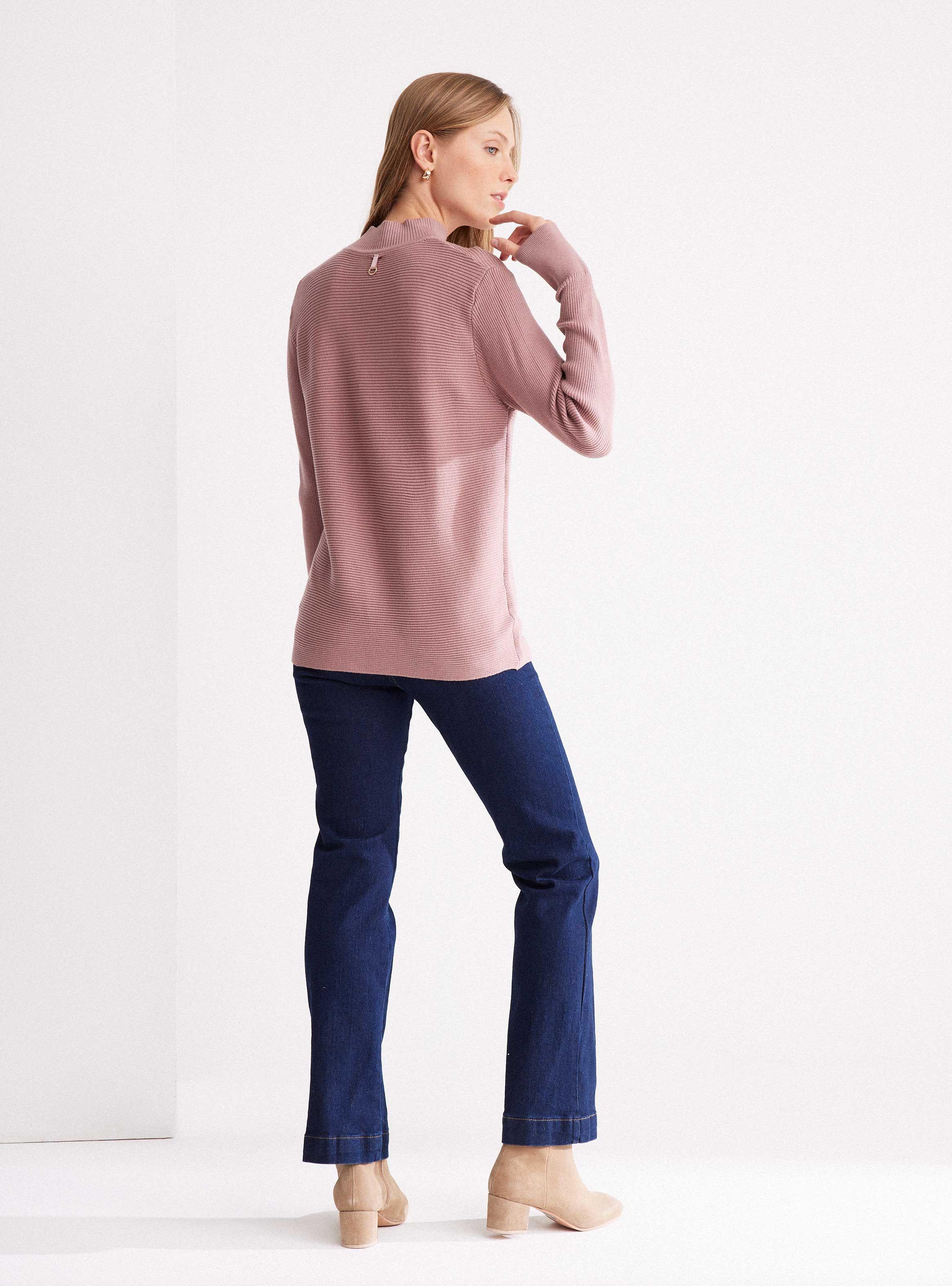 Sweater Acanalado Básico-5