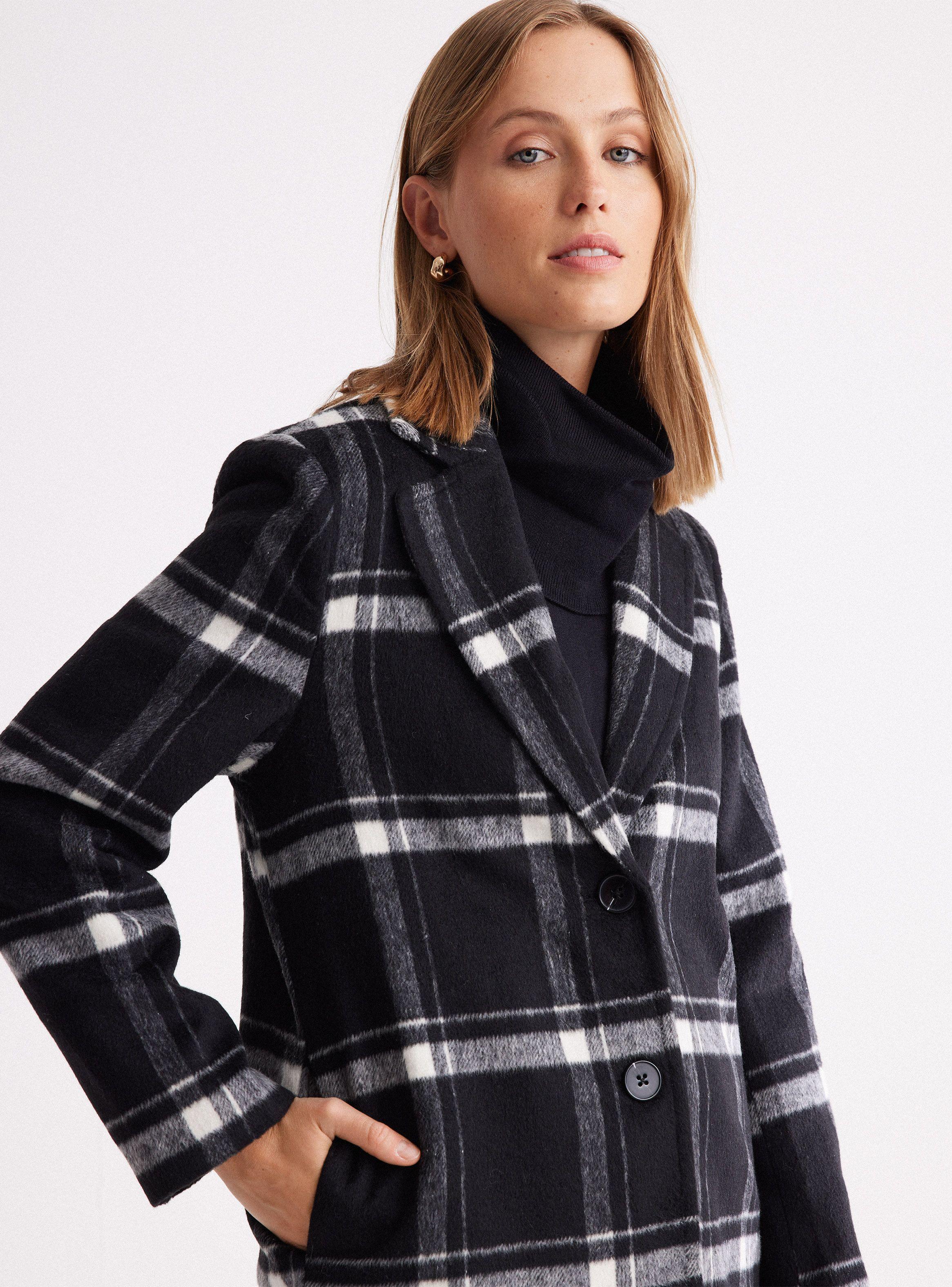 Abrigo Relajado Cuadrillé-2