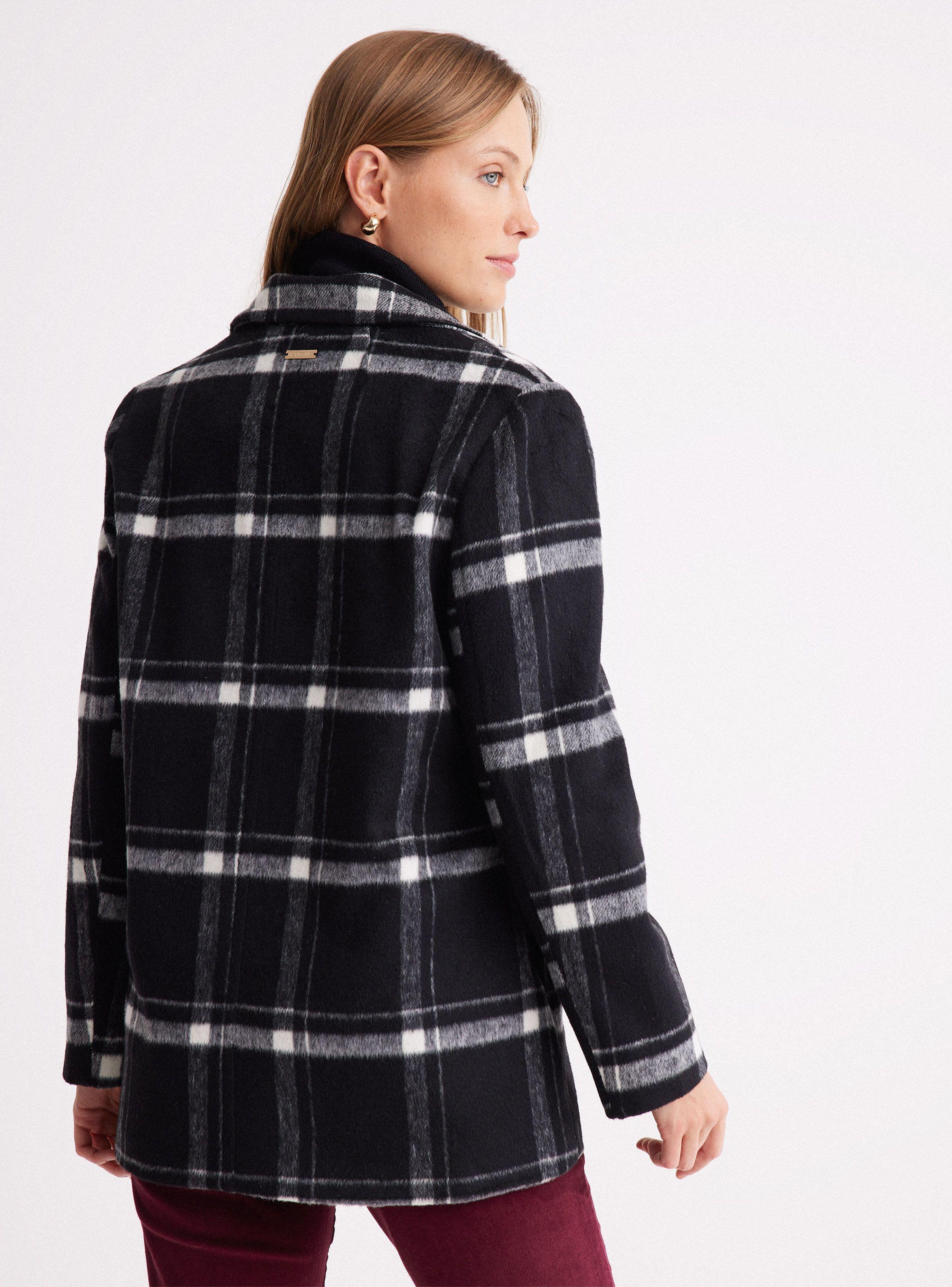 Abrigo Relajado Cuadrillé-1