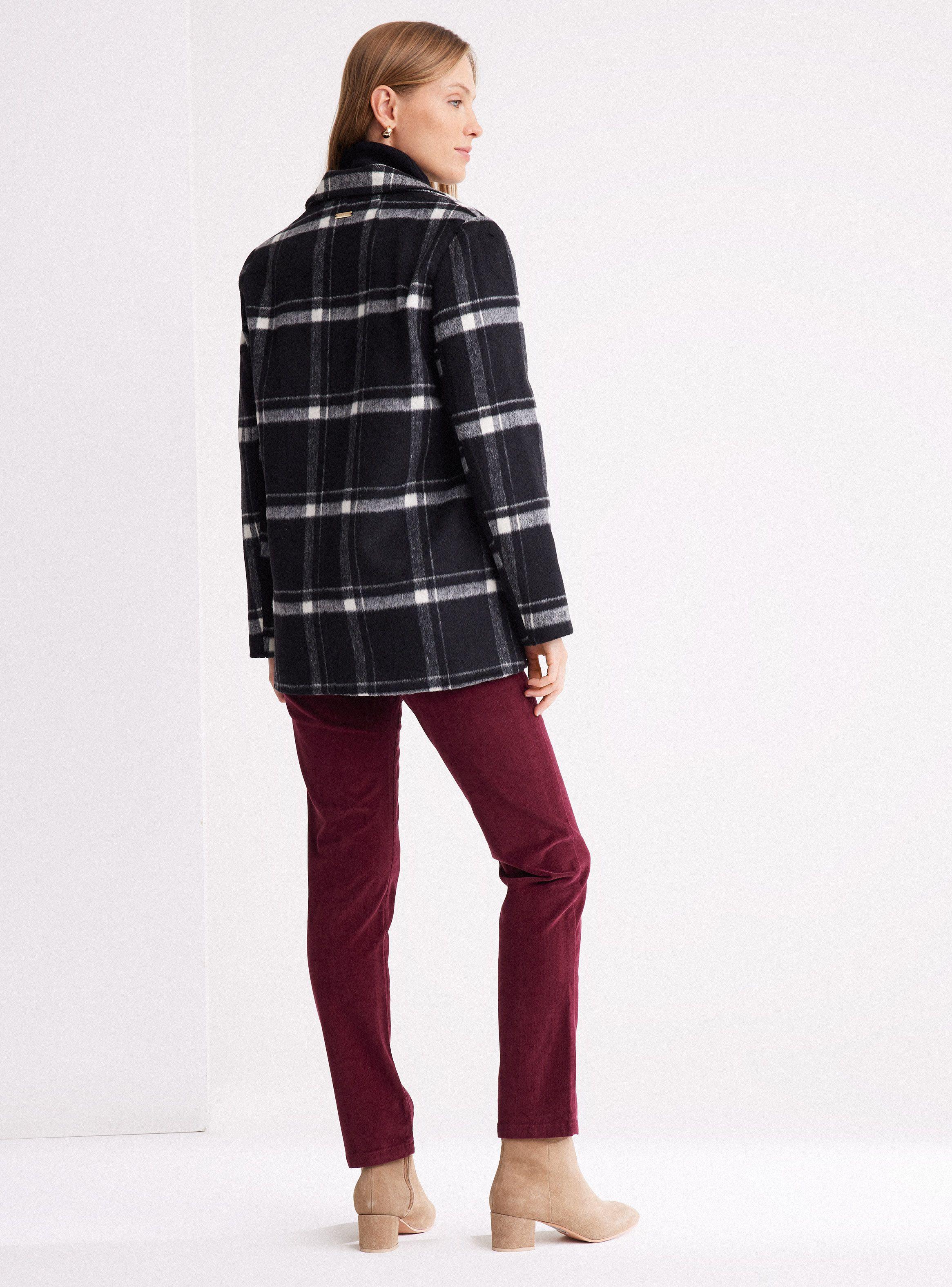 Abrigo Relajado Cuadrillé-5