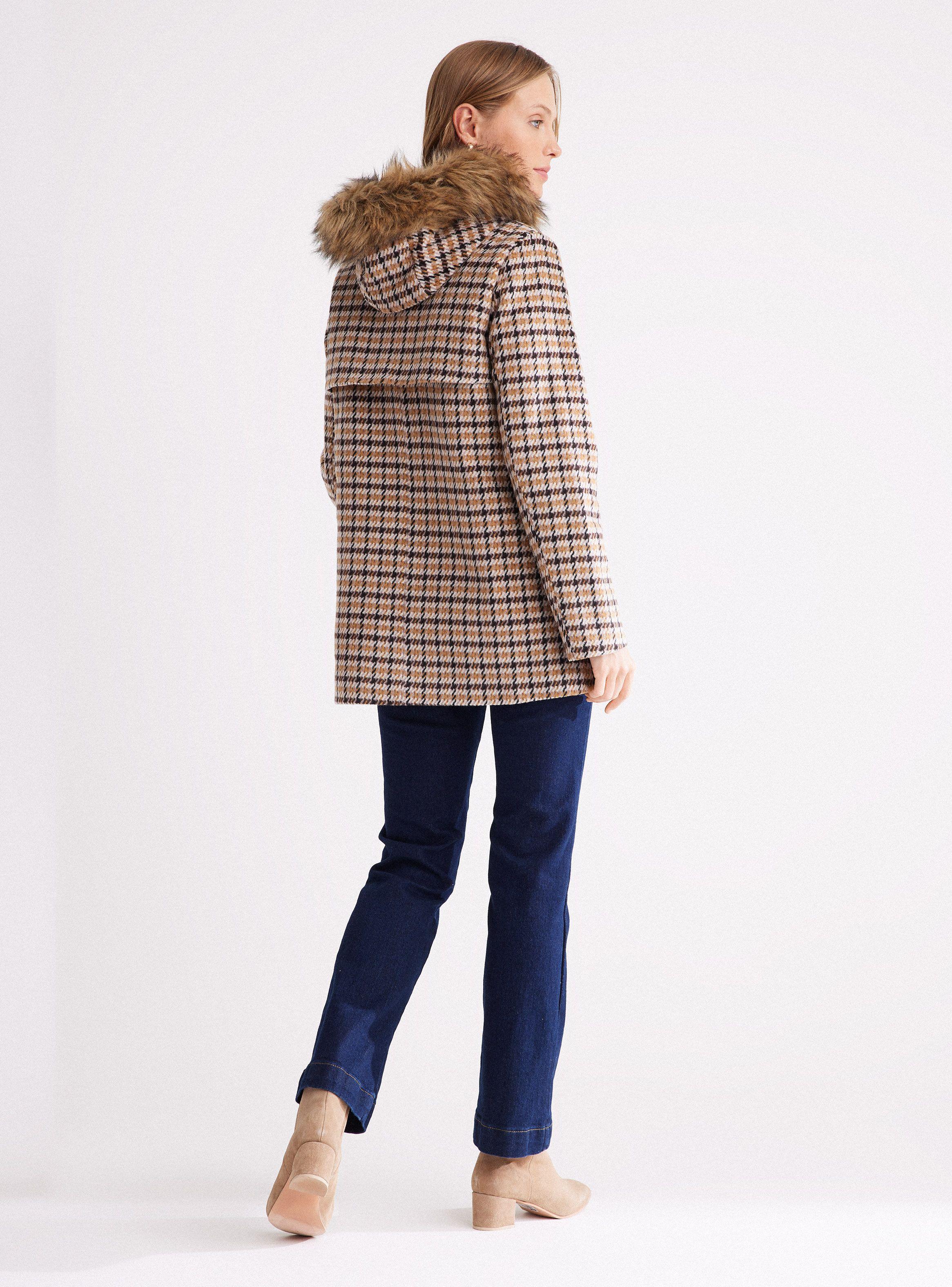 Abrigo Montgomery con Lana y Gorro Desmontable-5
