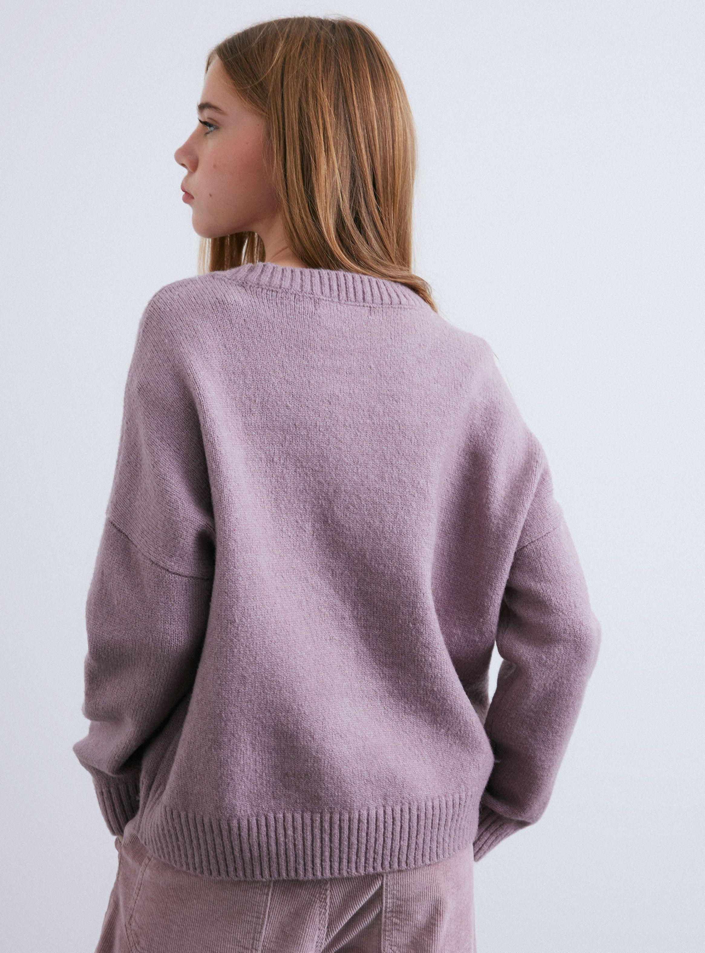 Sweater Con Frase Cuello Redondo-1