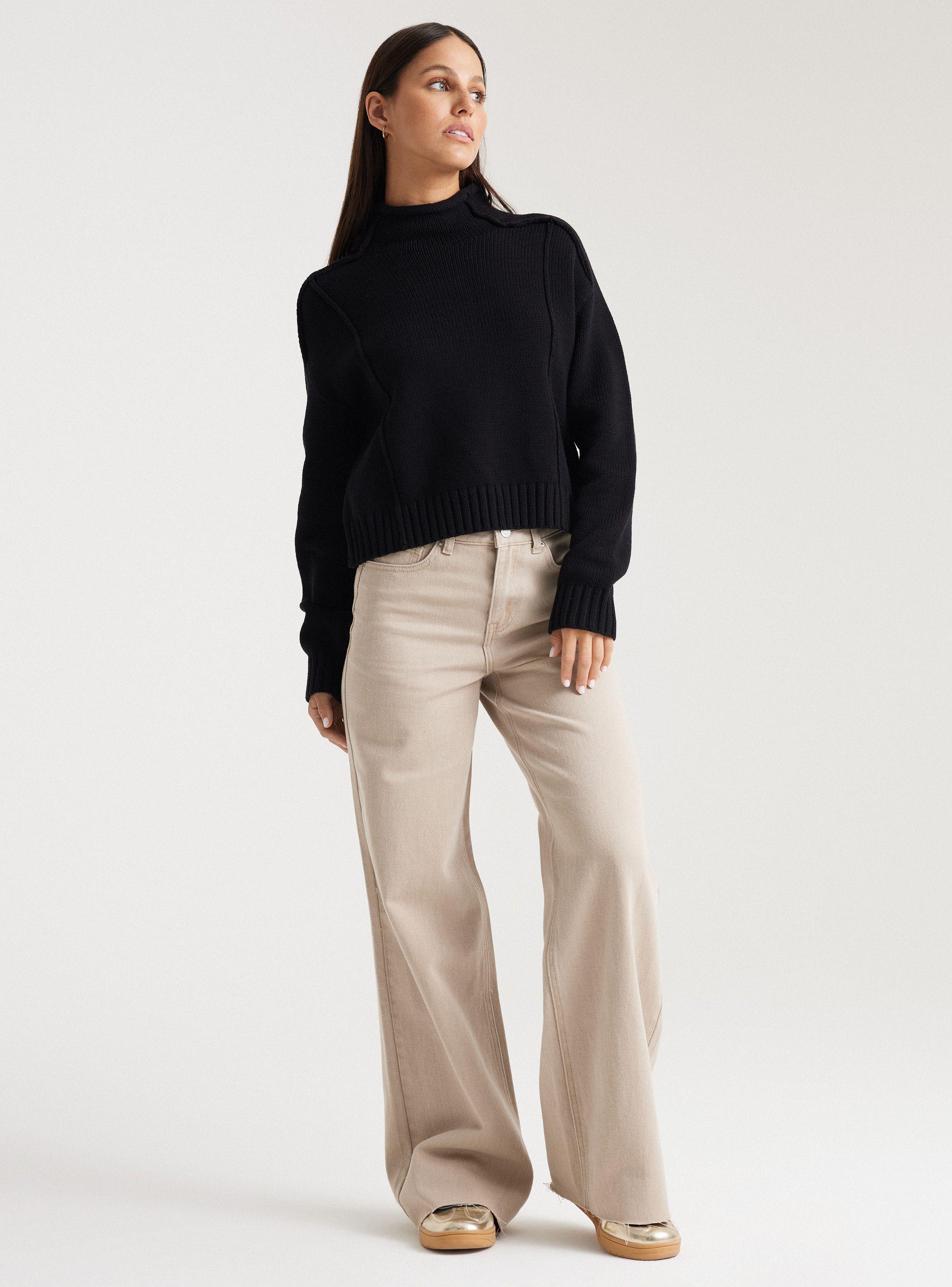 Sweater Ligero Cuello Alto-4