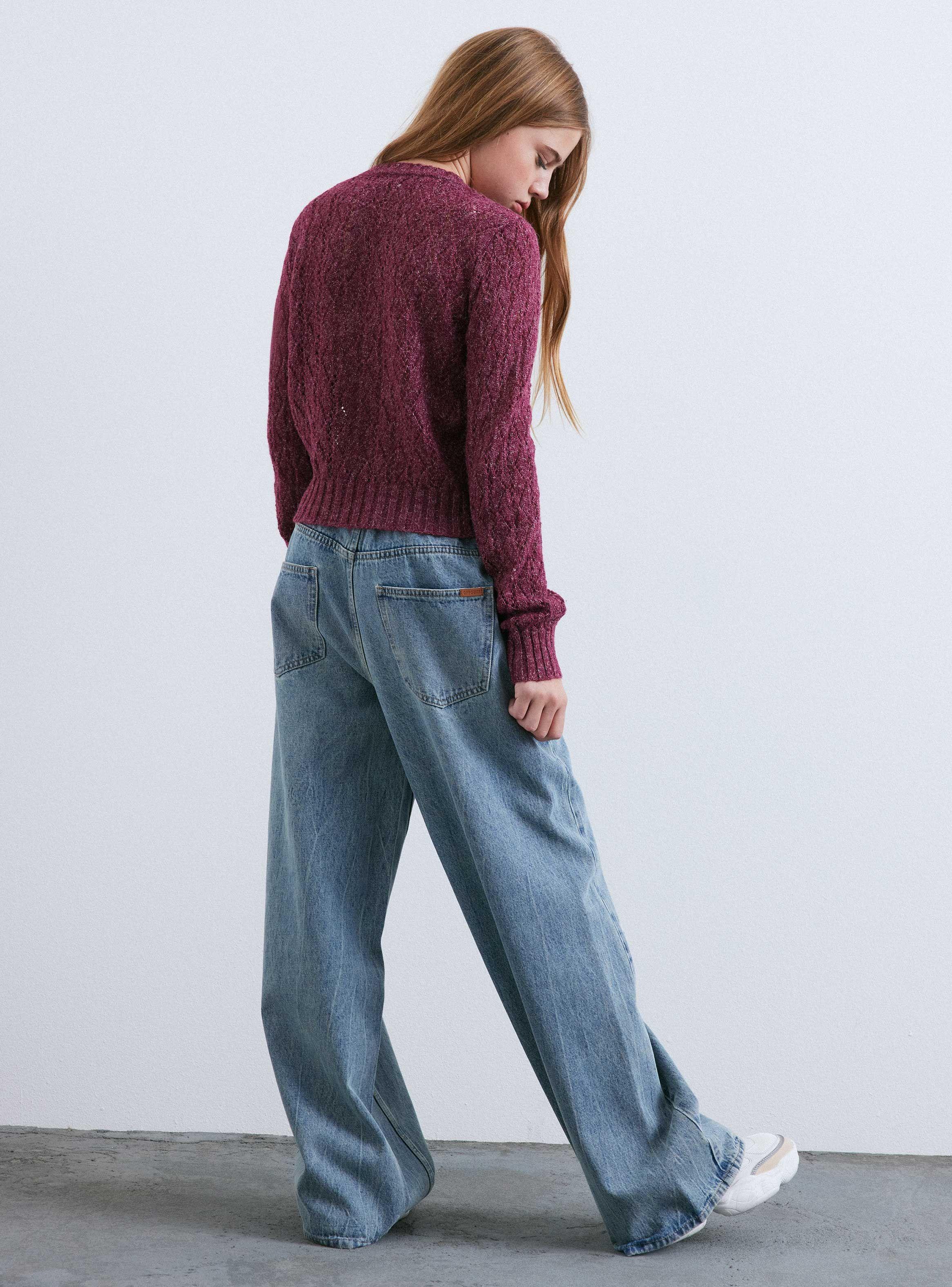 Sweater Calado Cuello Redondo-5