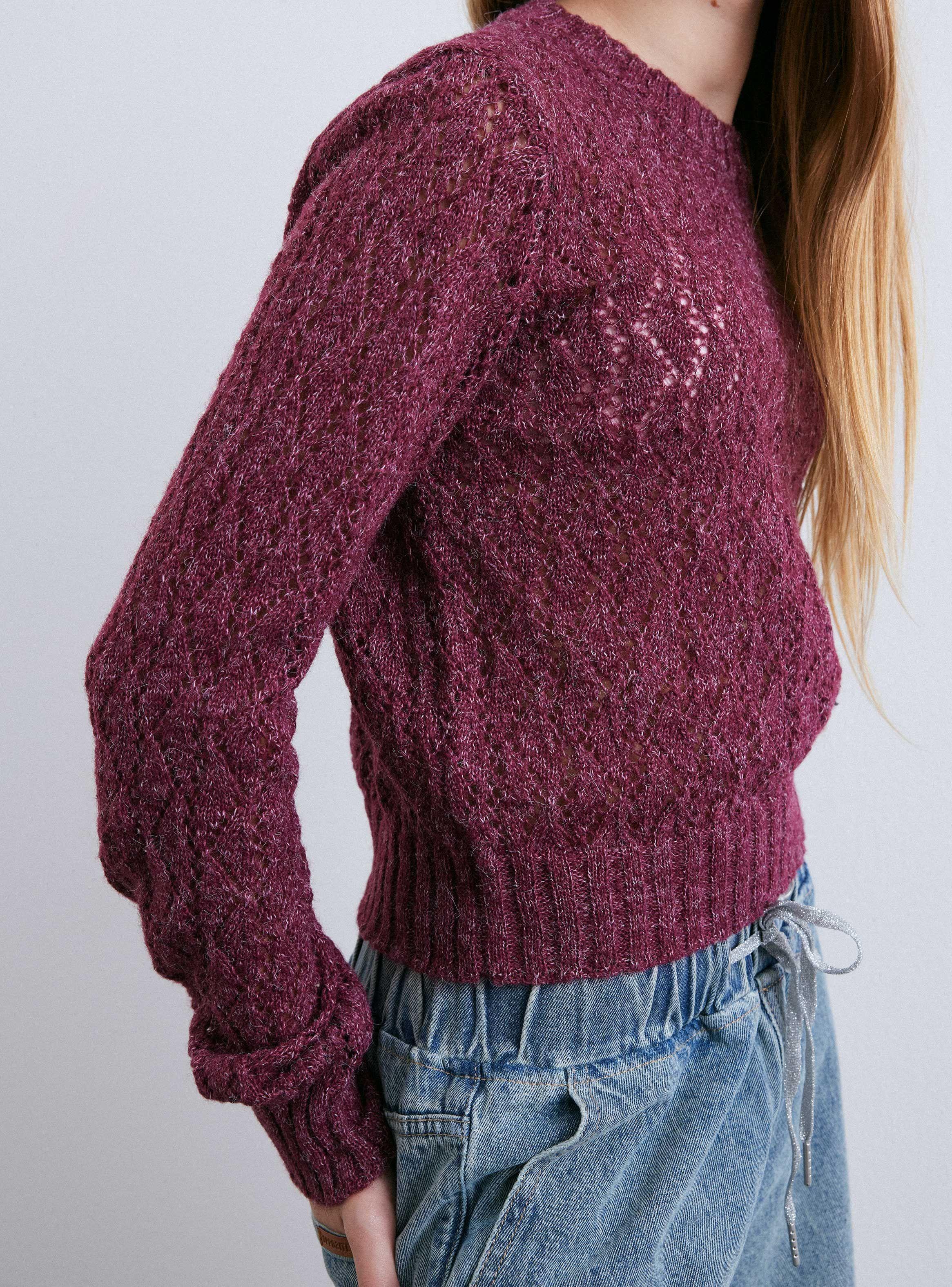 Sweater Calado Cuello Redondo-3