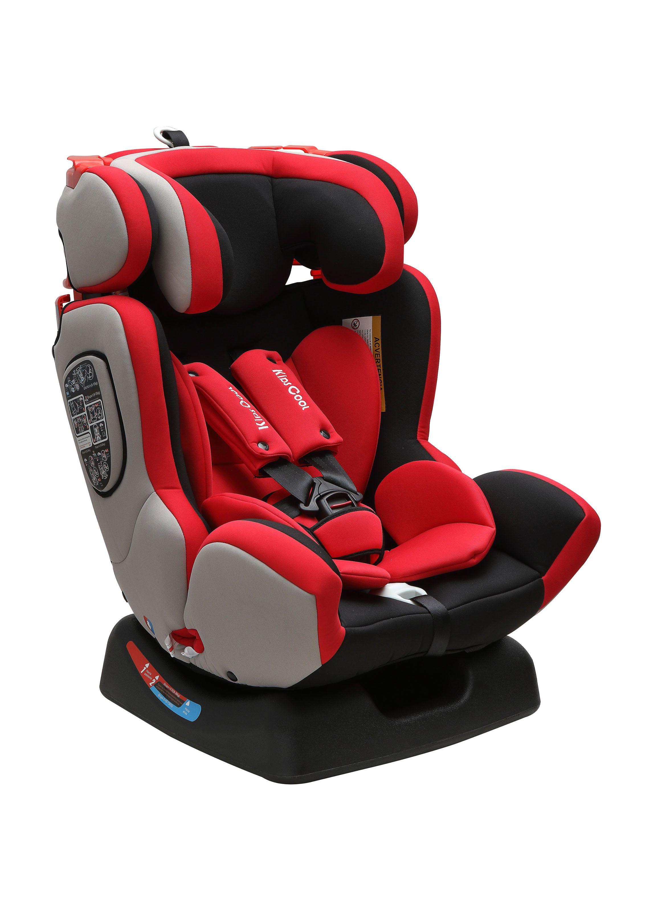 Silla Kidscool de Auto Mónaco Negro Rojo-0