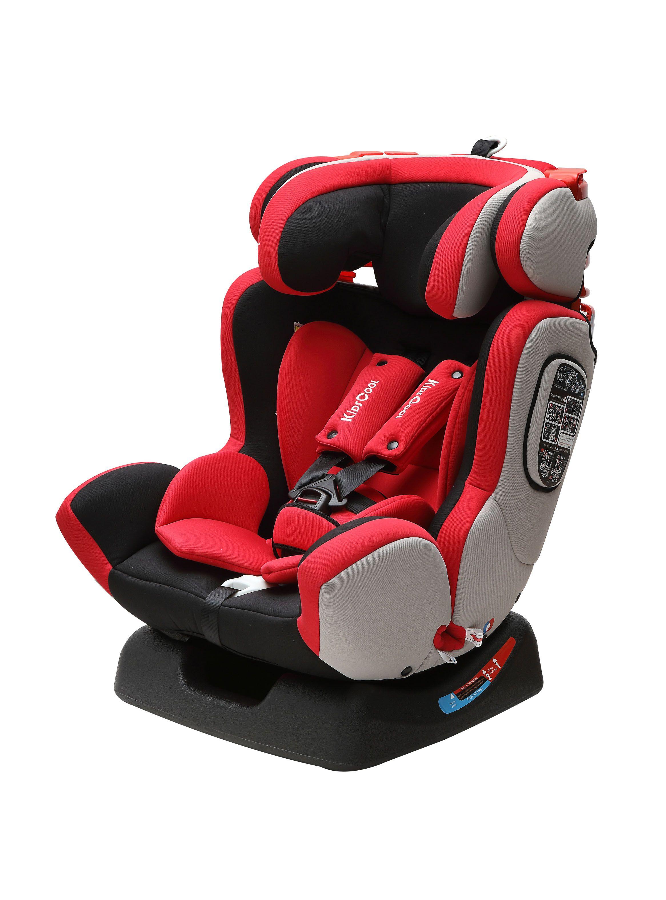 Silla Kidscool de Auto Mónaco Negro Rojo-1