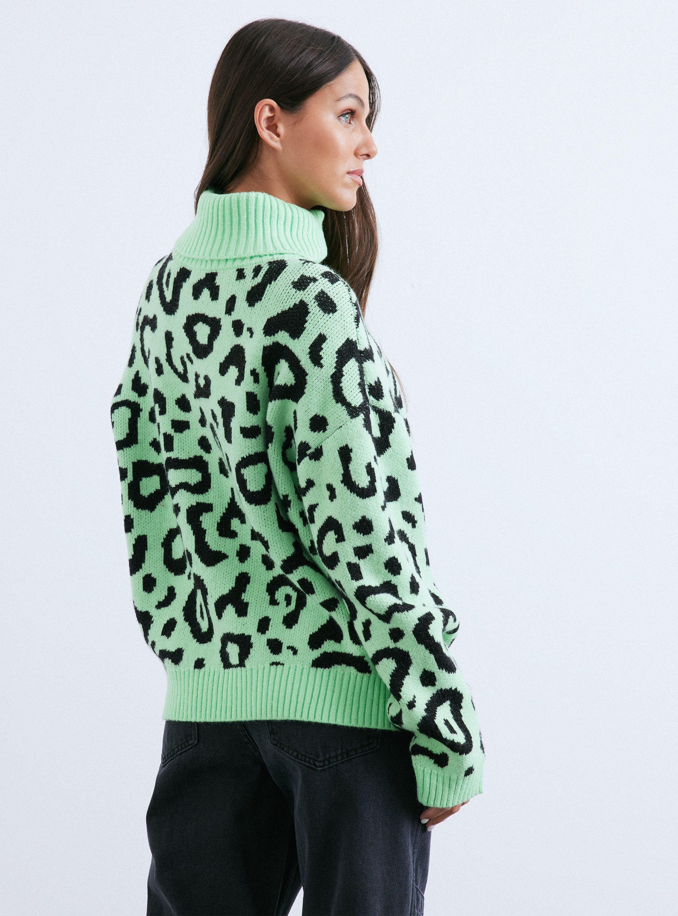 Sweater Con Lurex Cuello Alto-1