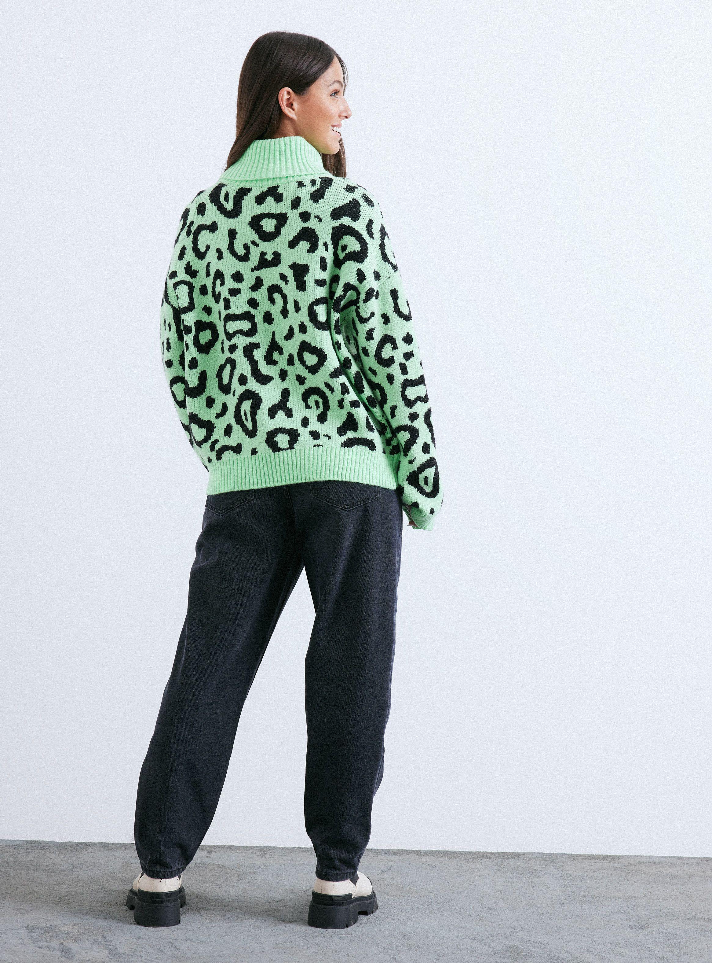 Sweater Con Lurex Cuello Alto-5