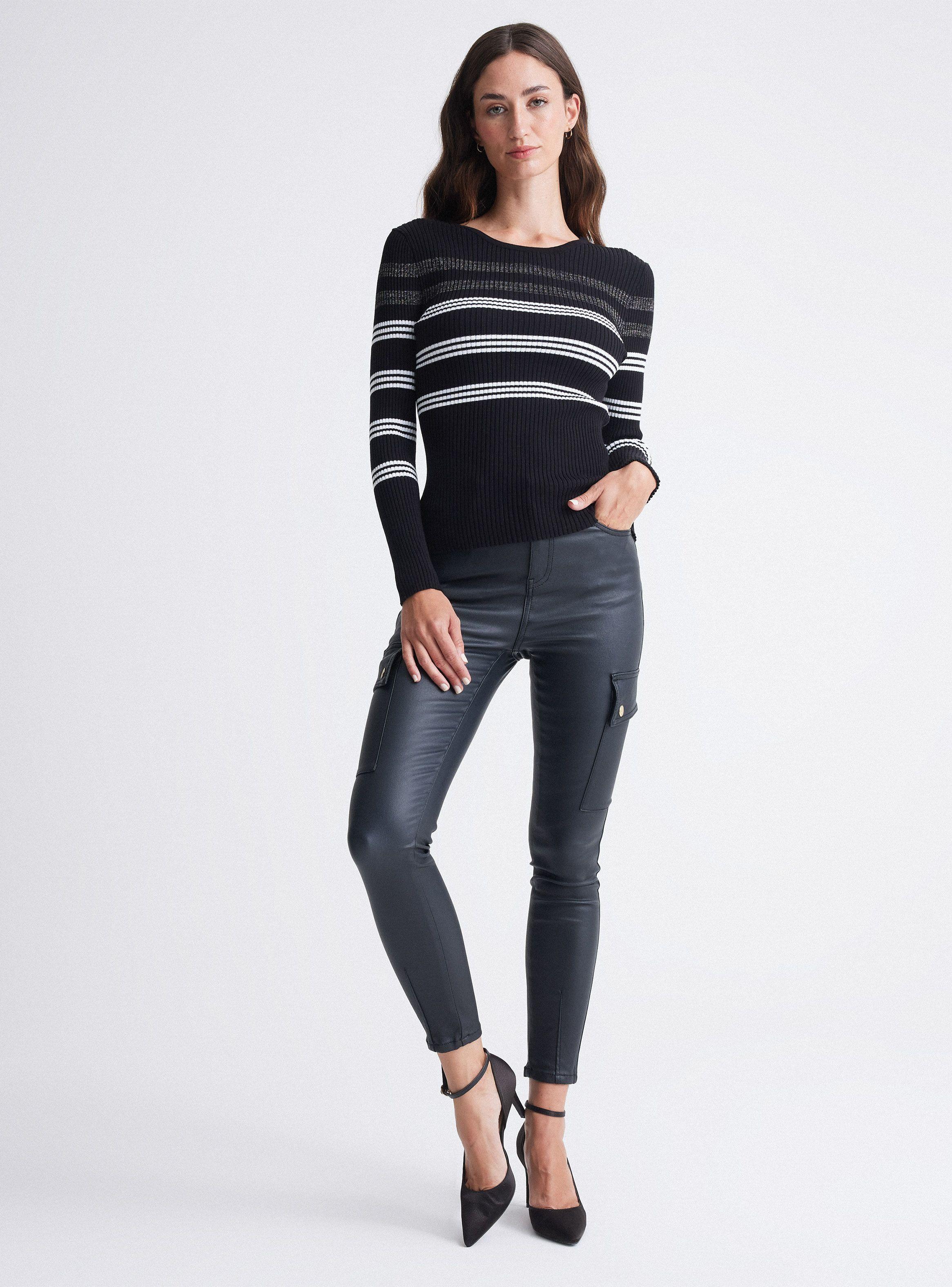 Sweater Acanalado A Rayas-4