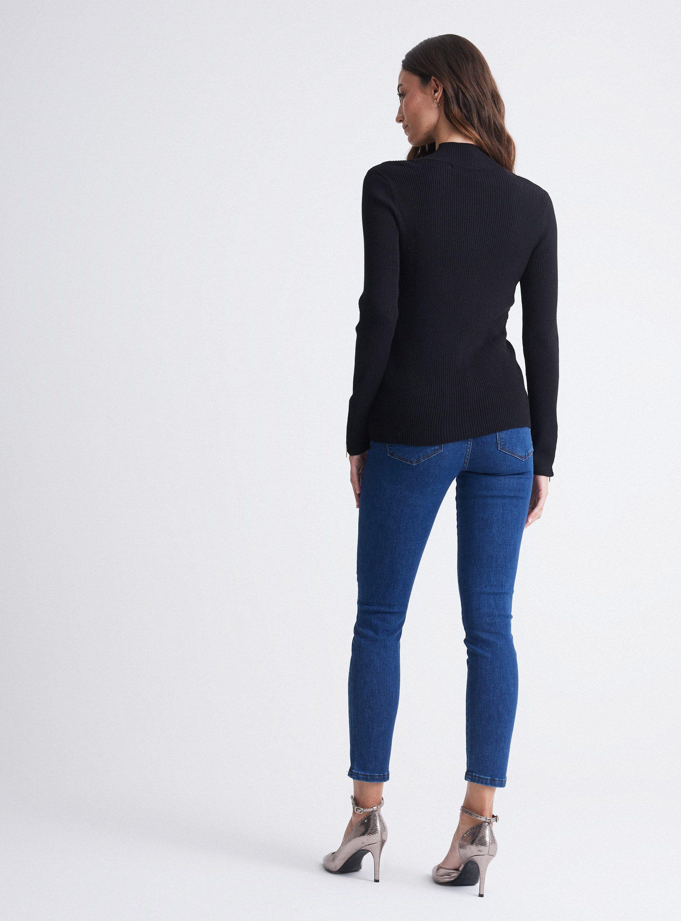 Sweater Cuello Tortuga Diseño Acanalado-5