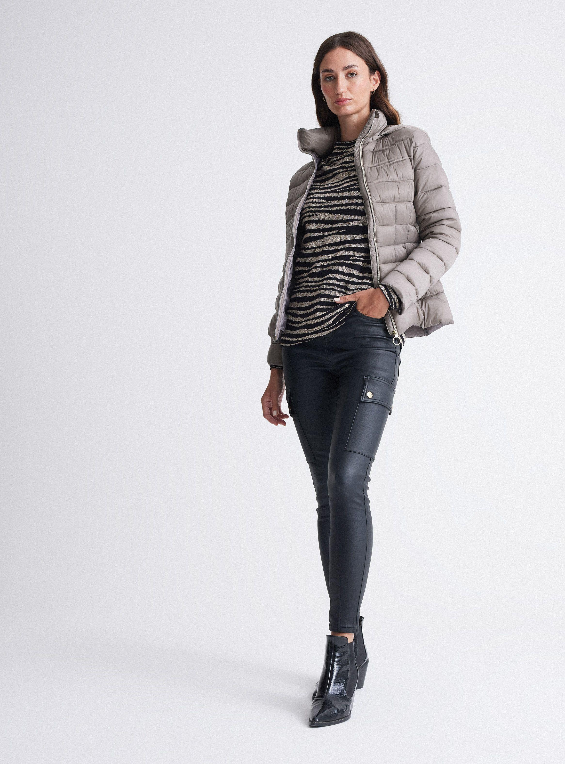 Parka Acolchada Con Capucha Removible-4