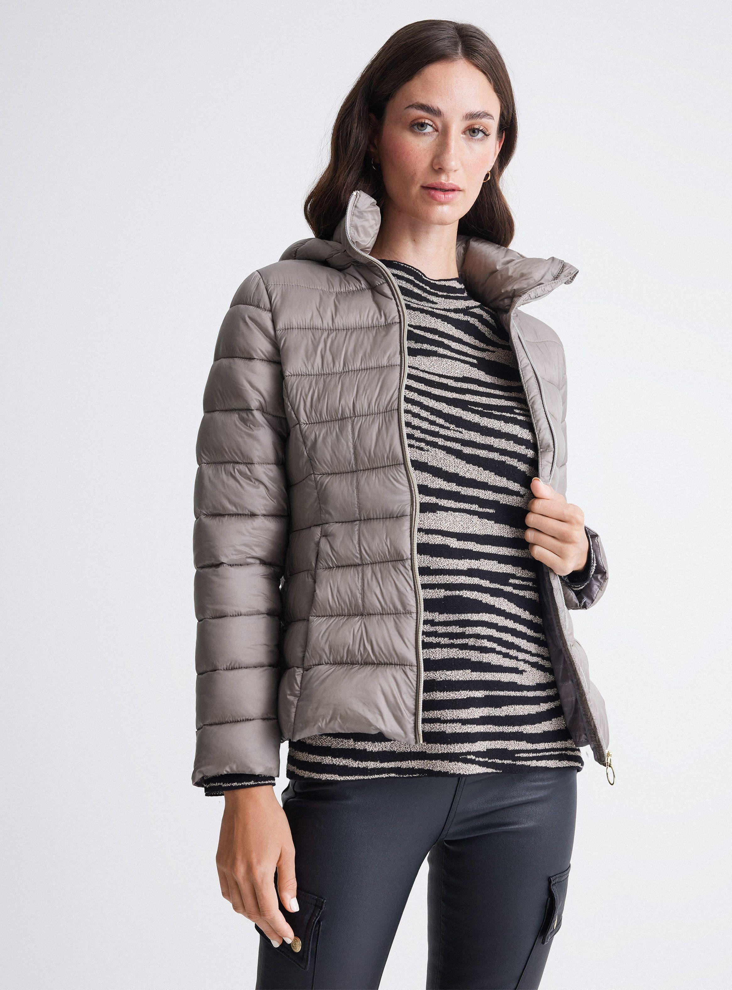Parka Acolchada Con Capucha Removible-0