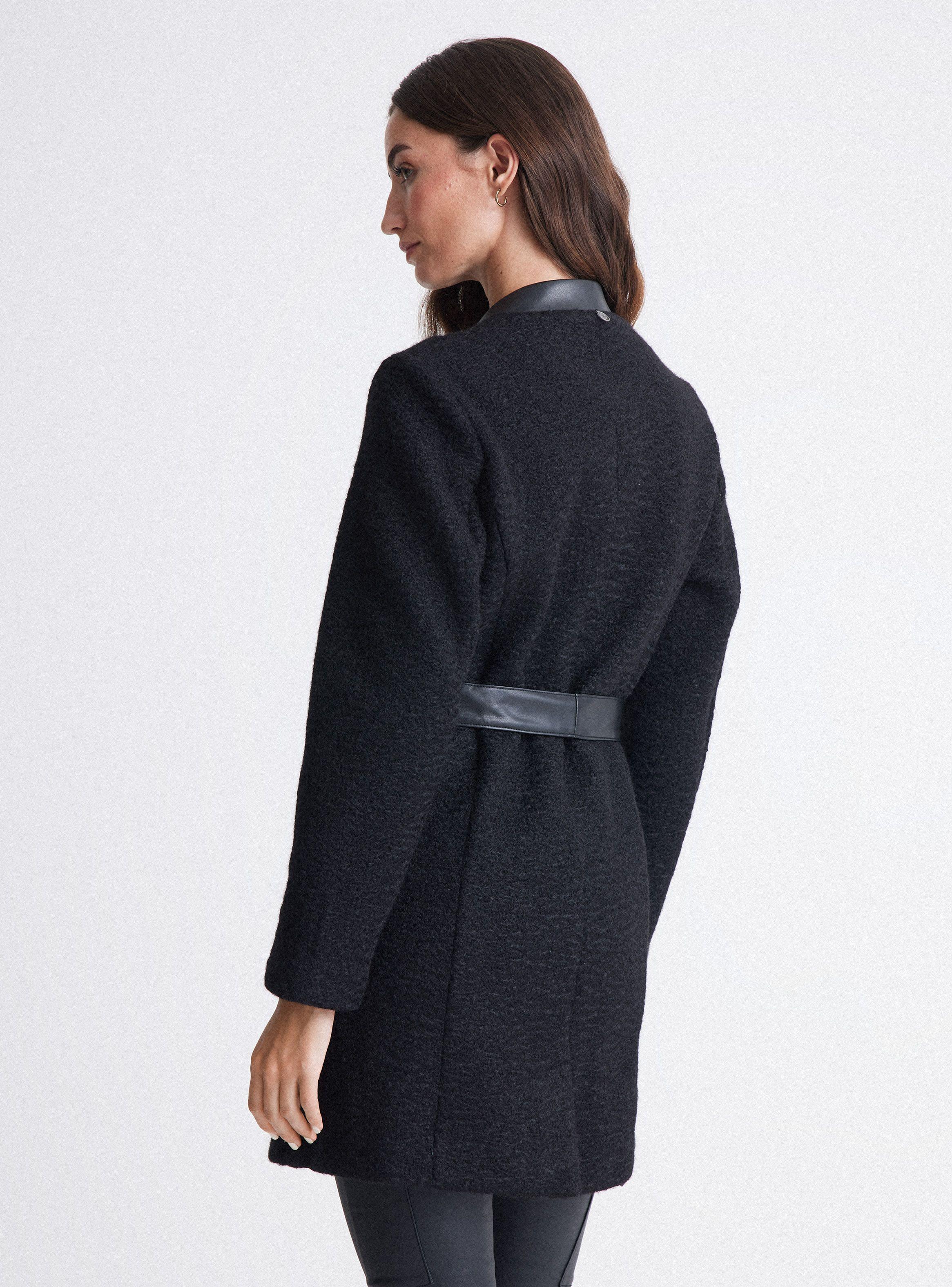 Abrigo Entallado De Fantasía Y PU-1