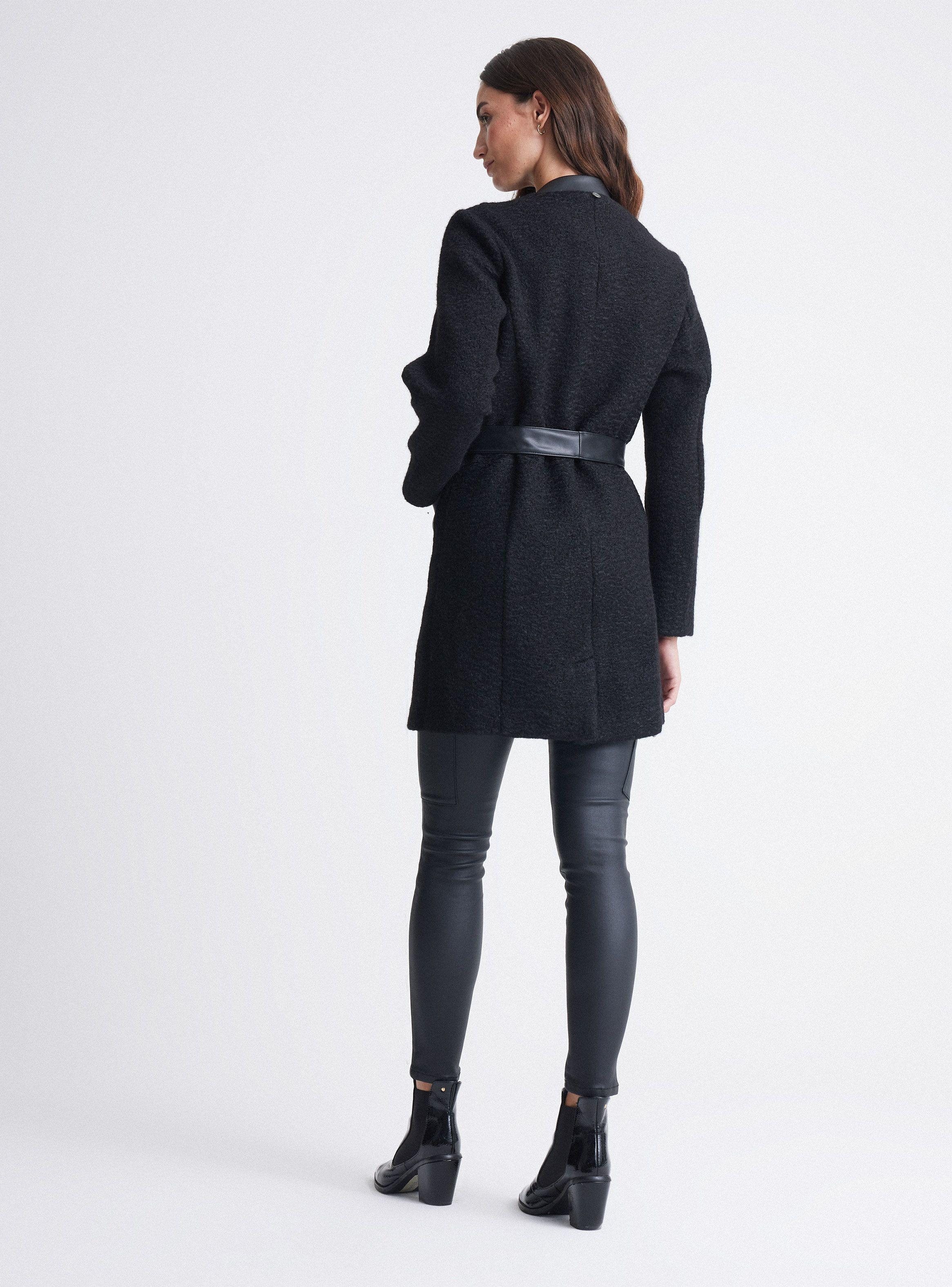 Abrigo Entallado De Fantasía Y PU-5