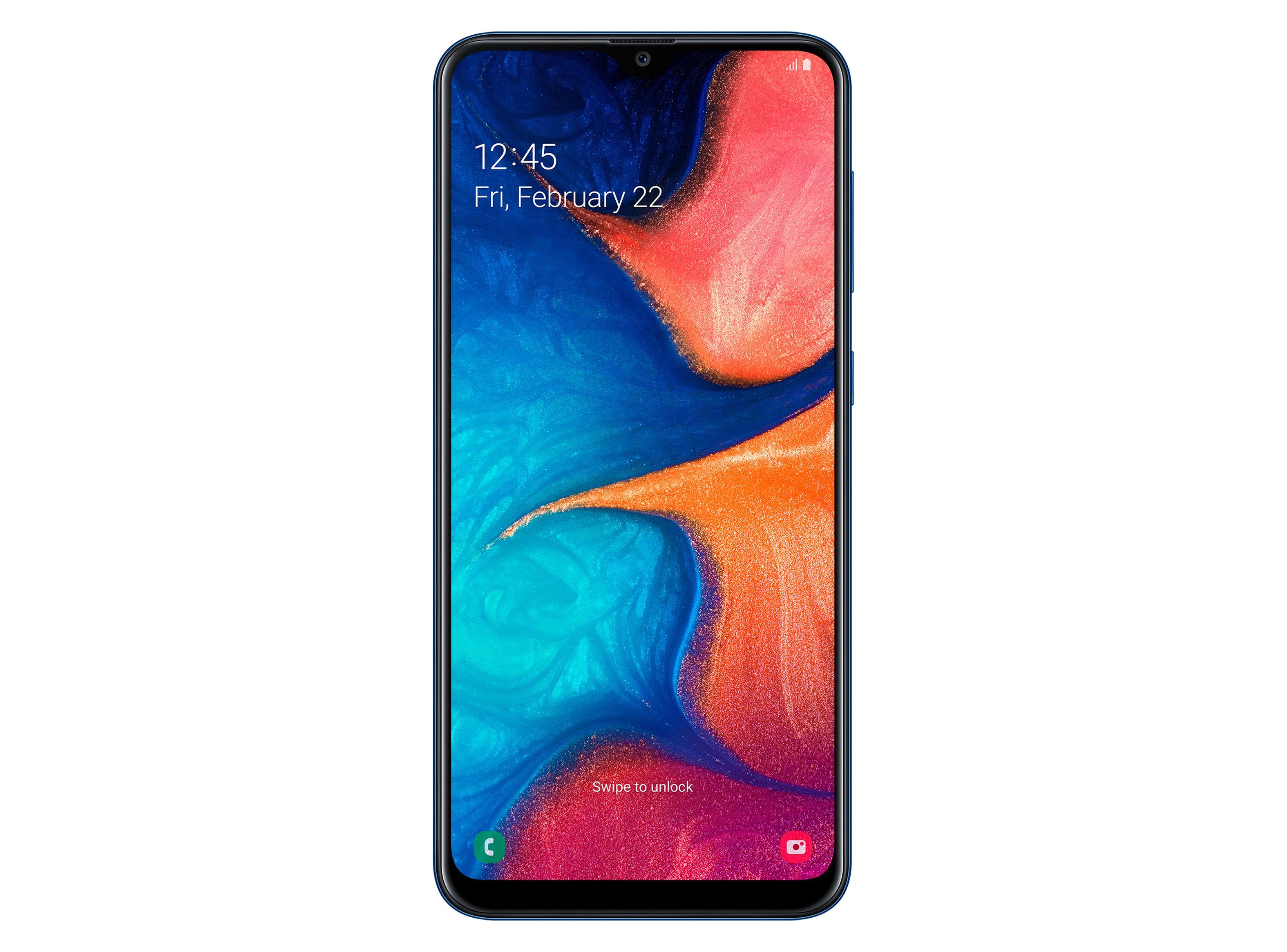 Smartphone Samsung Galaxy A20 Azul Liberado-3