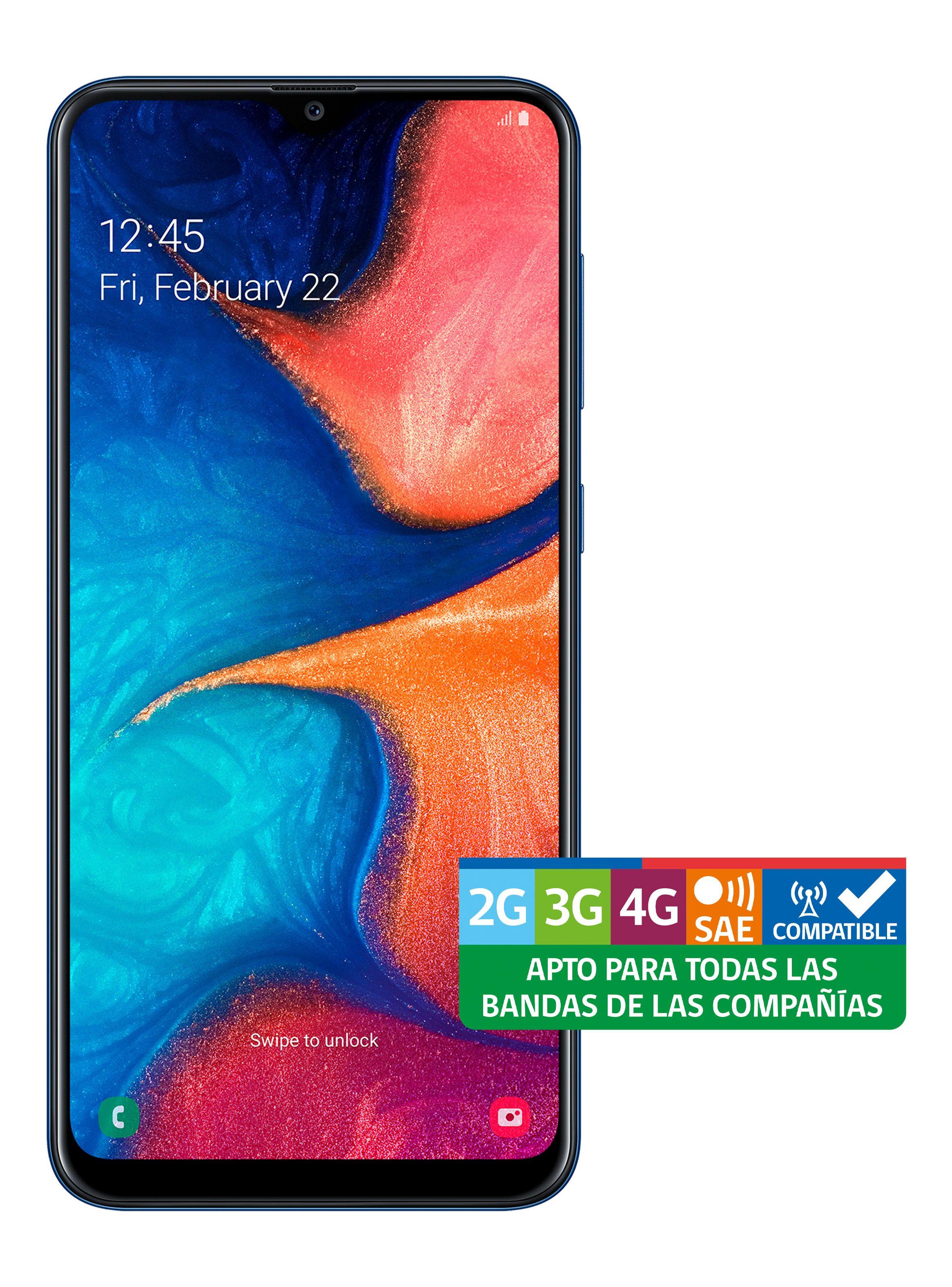 Smartphone Samsung Galaxy A20 Azul Liberado-0