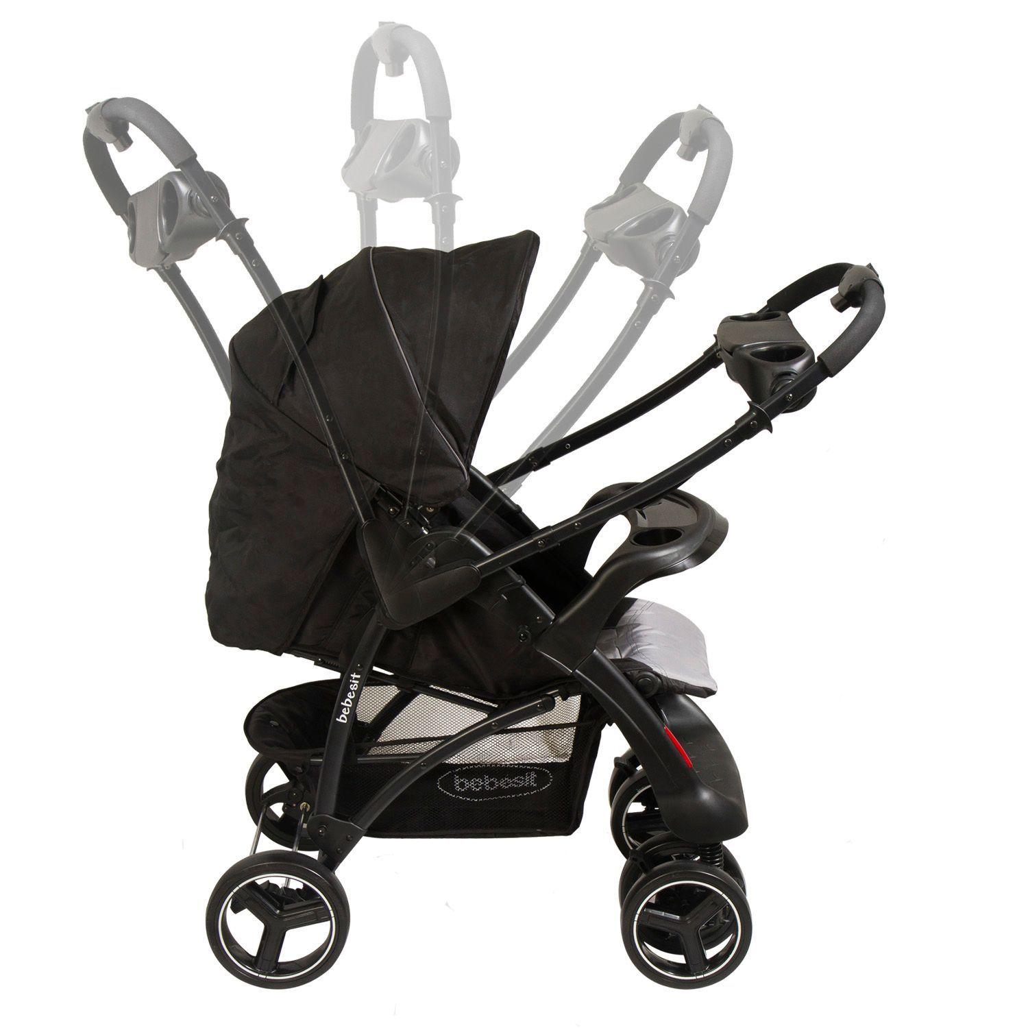 Coche Travel E70 Negro Gris Bebesit-2