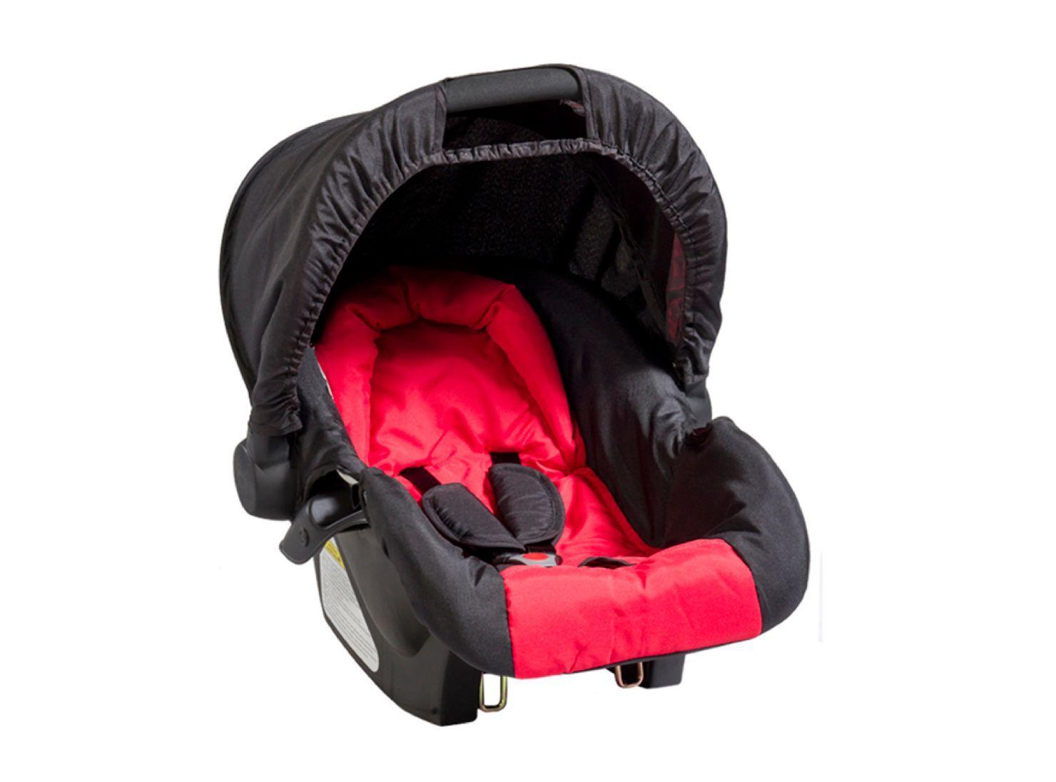 Coche Travel System Lugano Negro & Rojo Bebesit-3