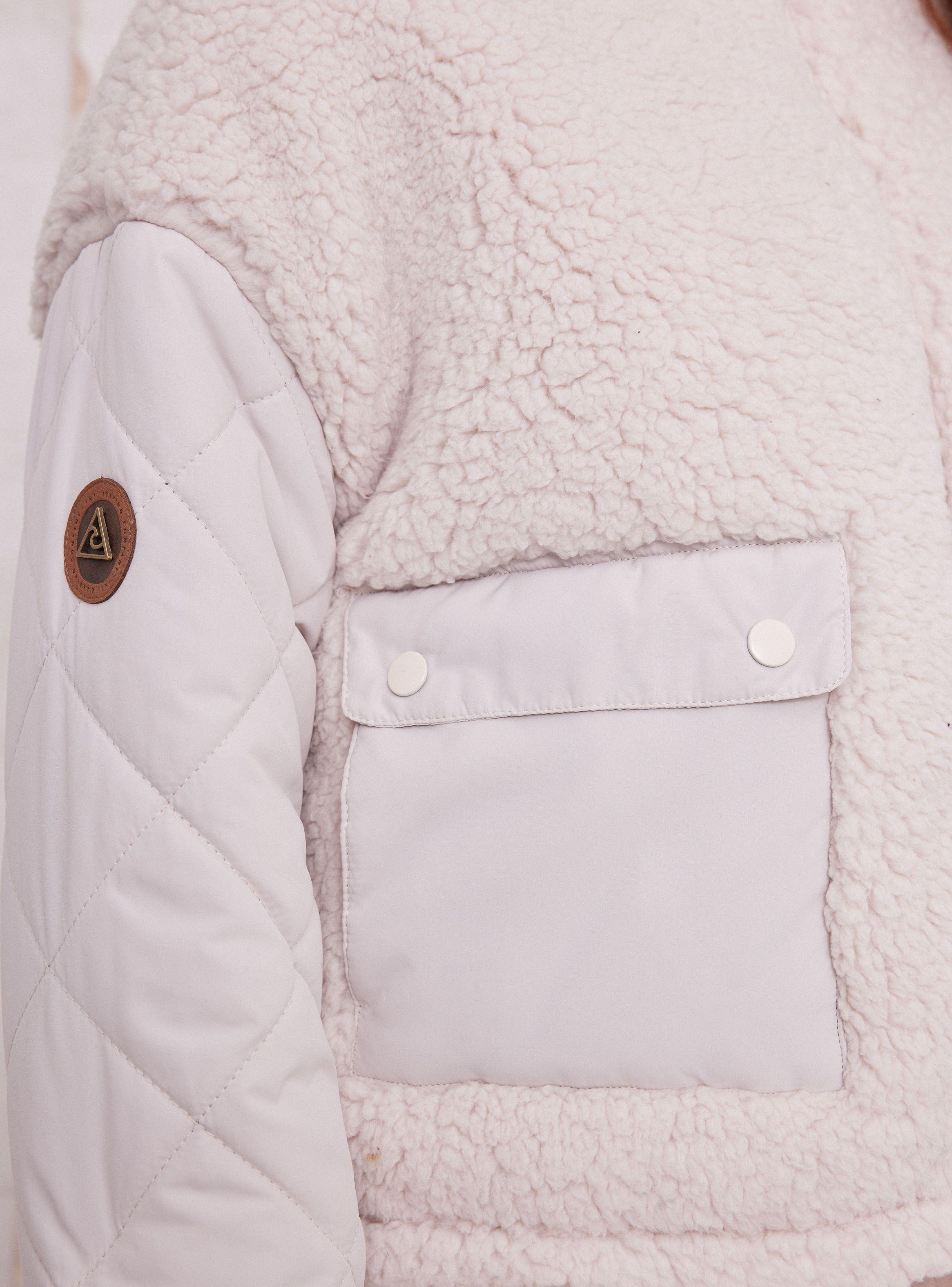 Parka Sherpa con Nailon-3